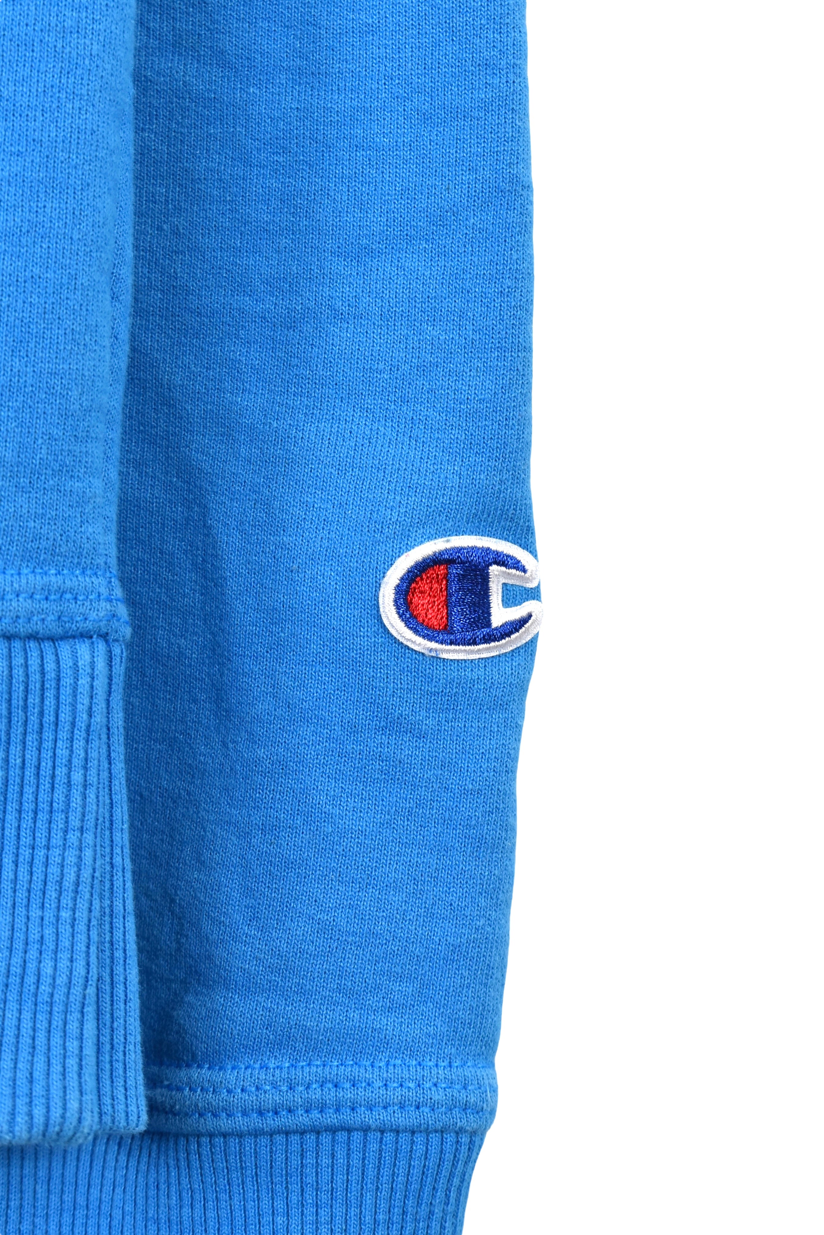 Modern Champion sweatshirt, blue embroidered crewneck - Small