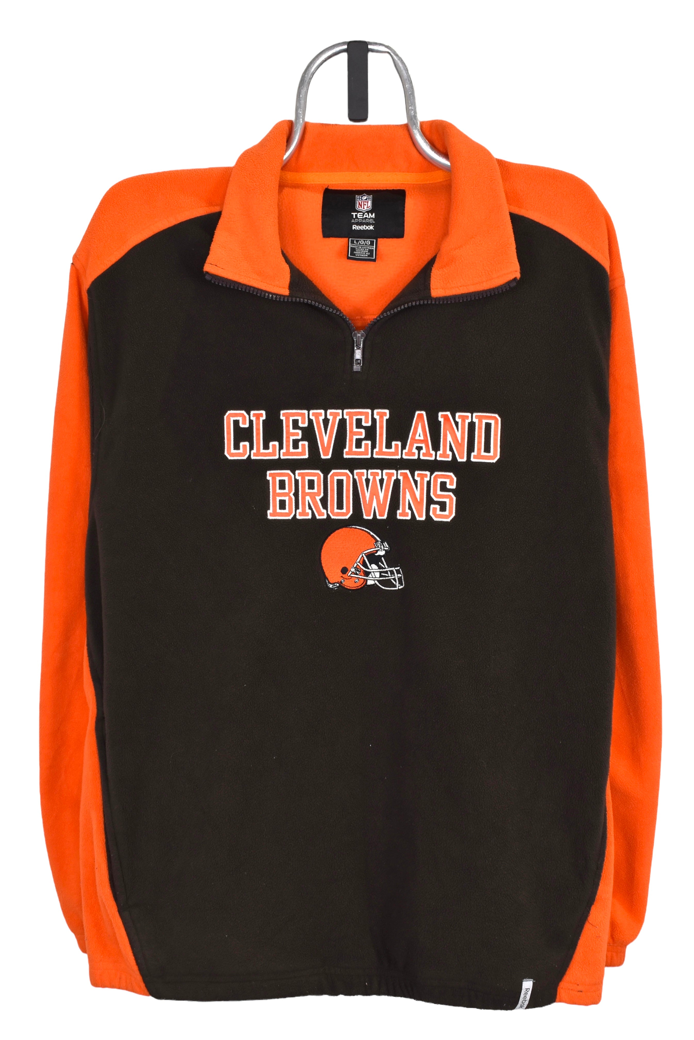 Vintage Cleveland Browns fleece XL brown embroidered sweatshirt