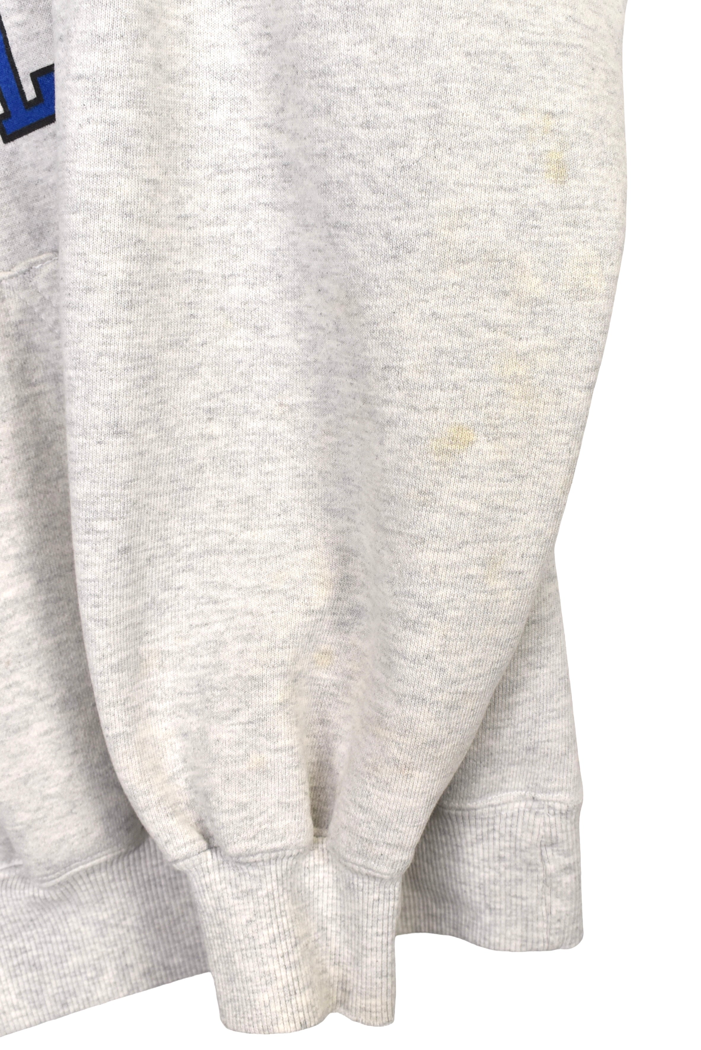 Vintage Reebok hoodie (M), grey graphic sweatshirt