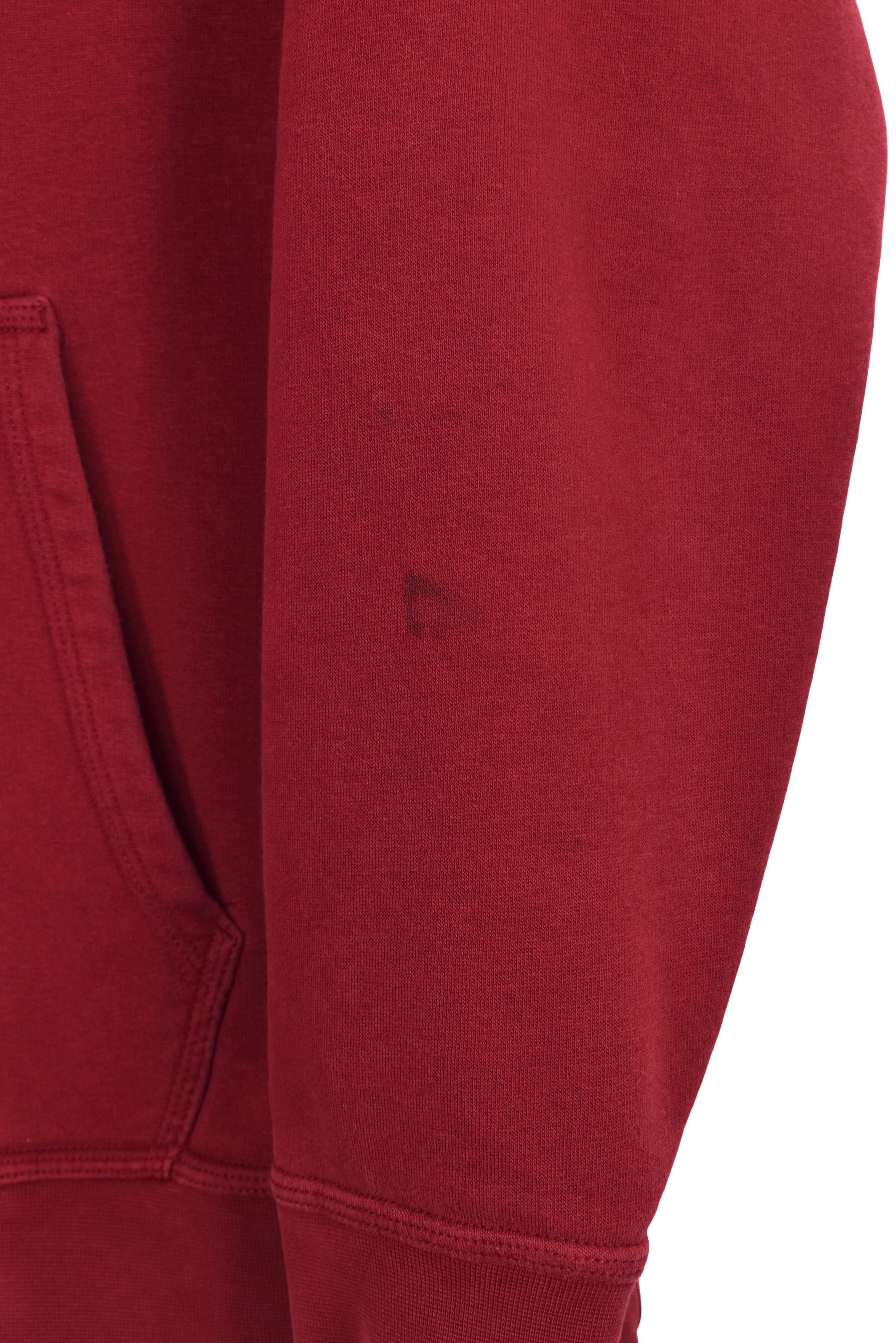 Vintage Nike hoodie (L), burgundy embroidered sweatshirt