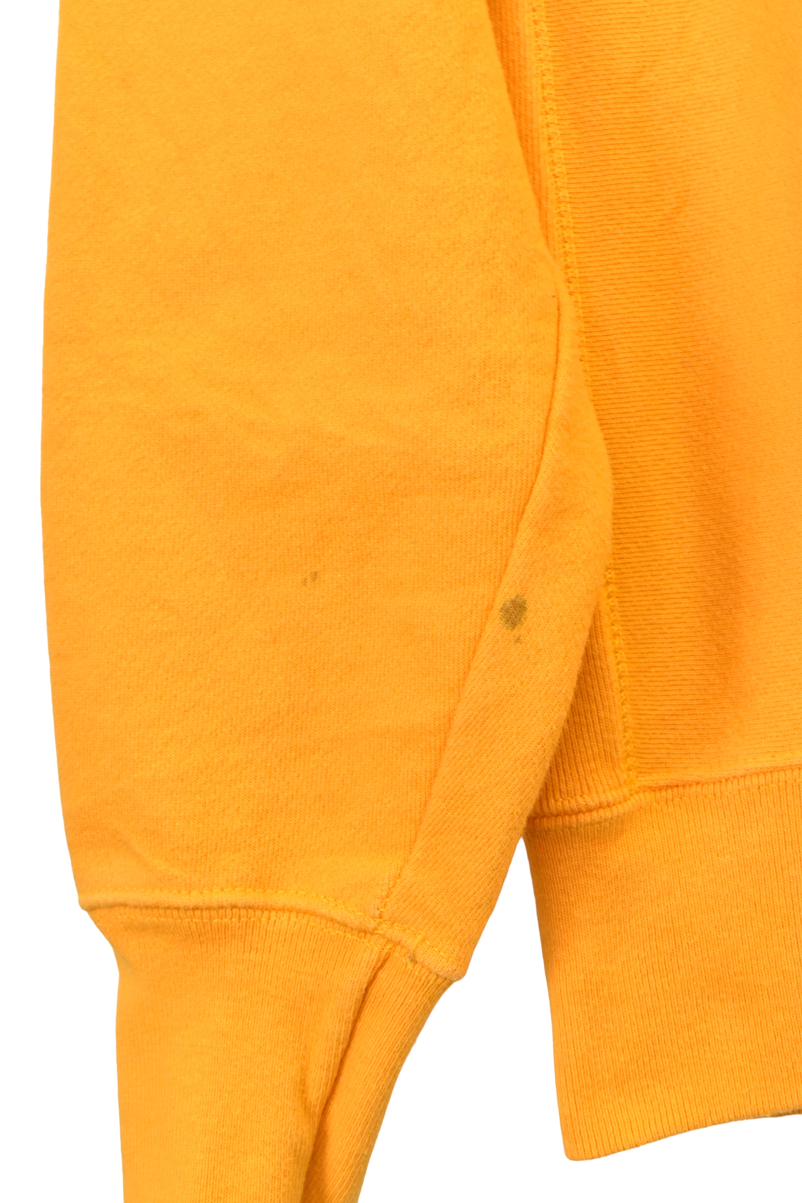 Modern Champion sweatshirt (M), yellow logo crewneck