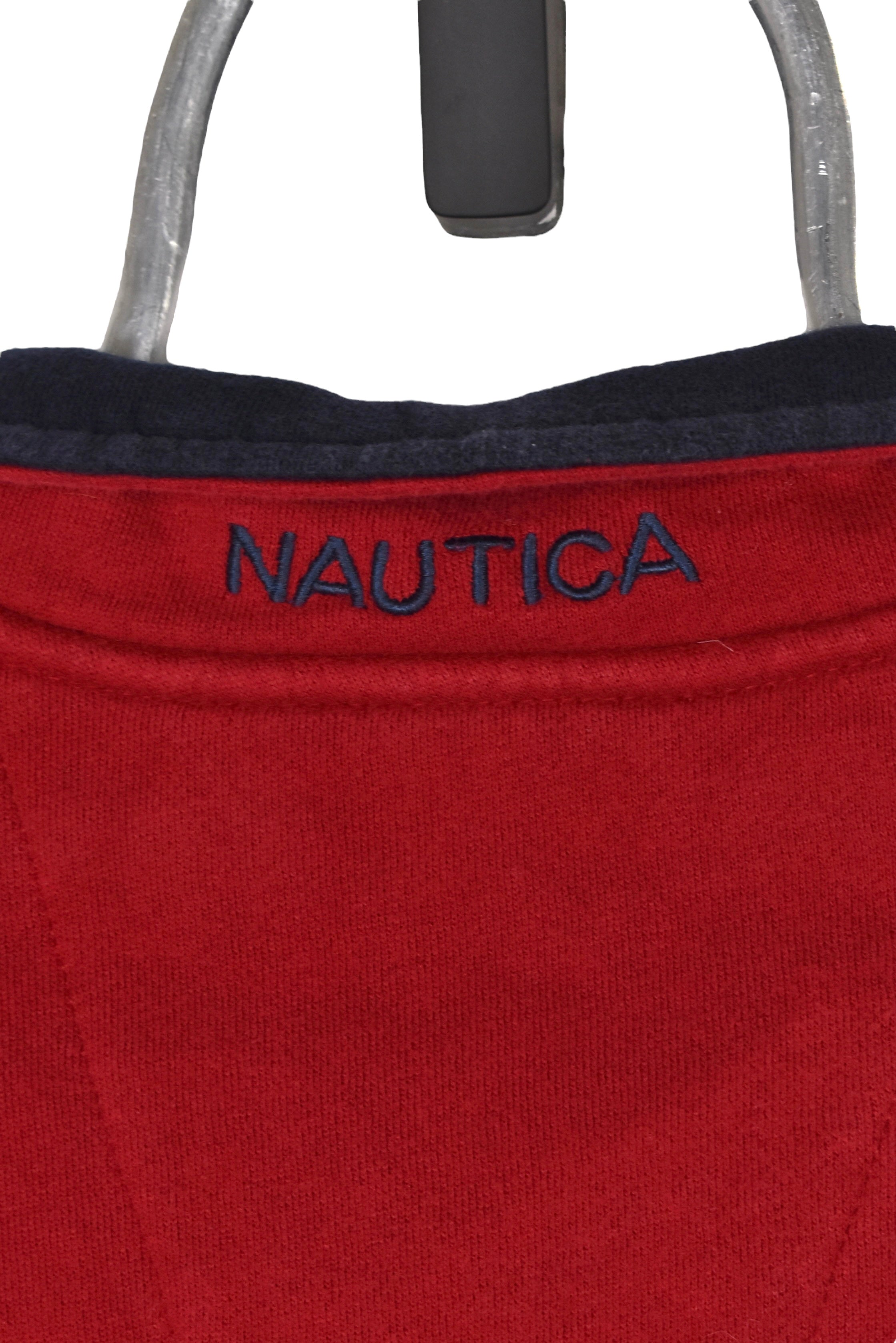 Vintage Nautica 1/4 zip (XL), red embroidered sweatshirt