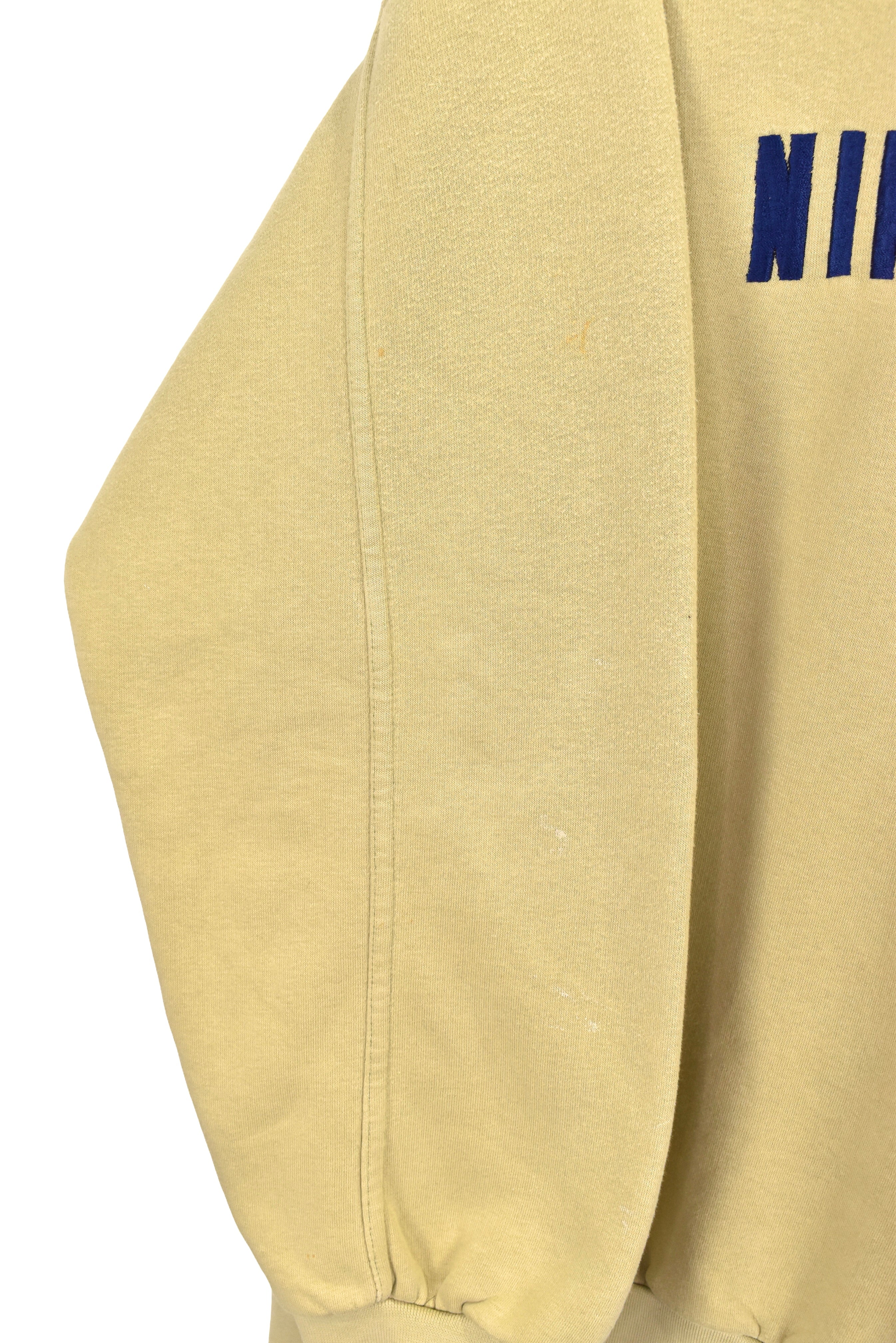 Vintage Nike sweatshirt, beige embroidered crewneck - XL