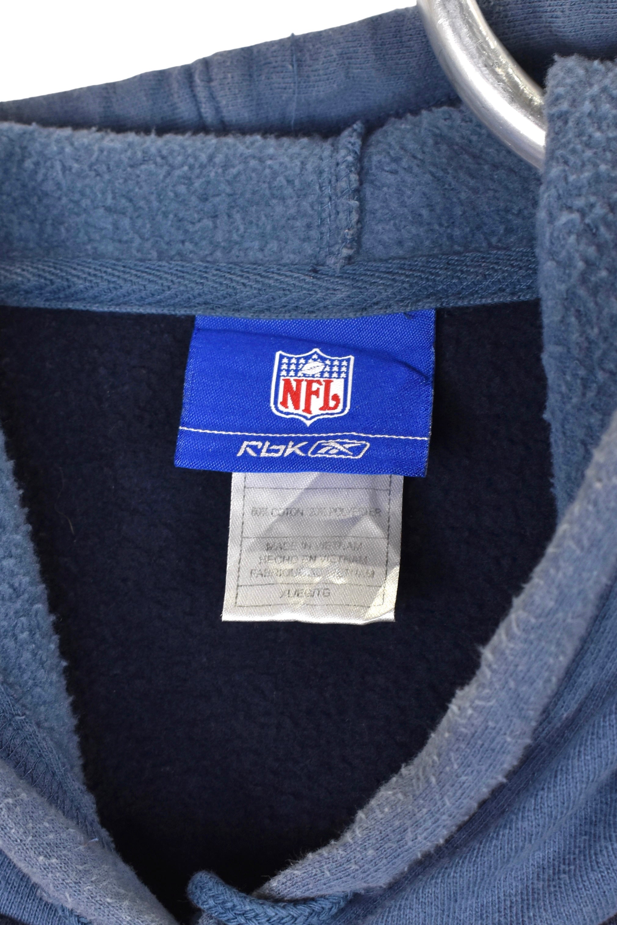Vintage Seattle Seahawks hoodie XXL, NFL navy embroidered sweatshirt