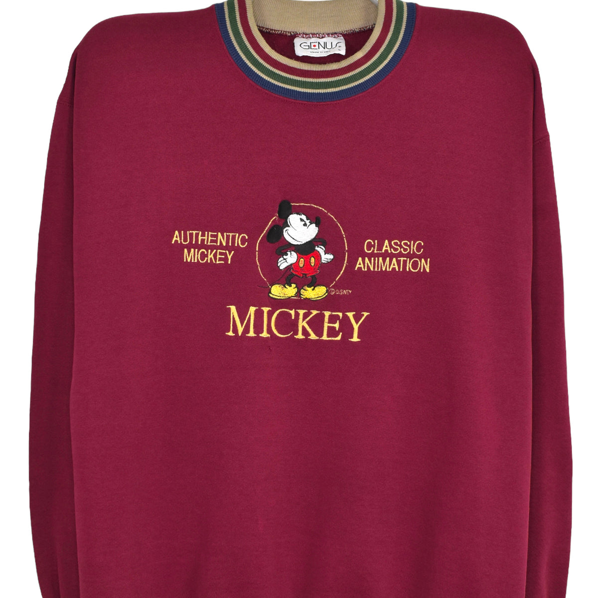 Disneyland Mickey Mouse Crew Neck Sweater Vintage Mickey Mouse