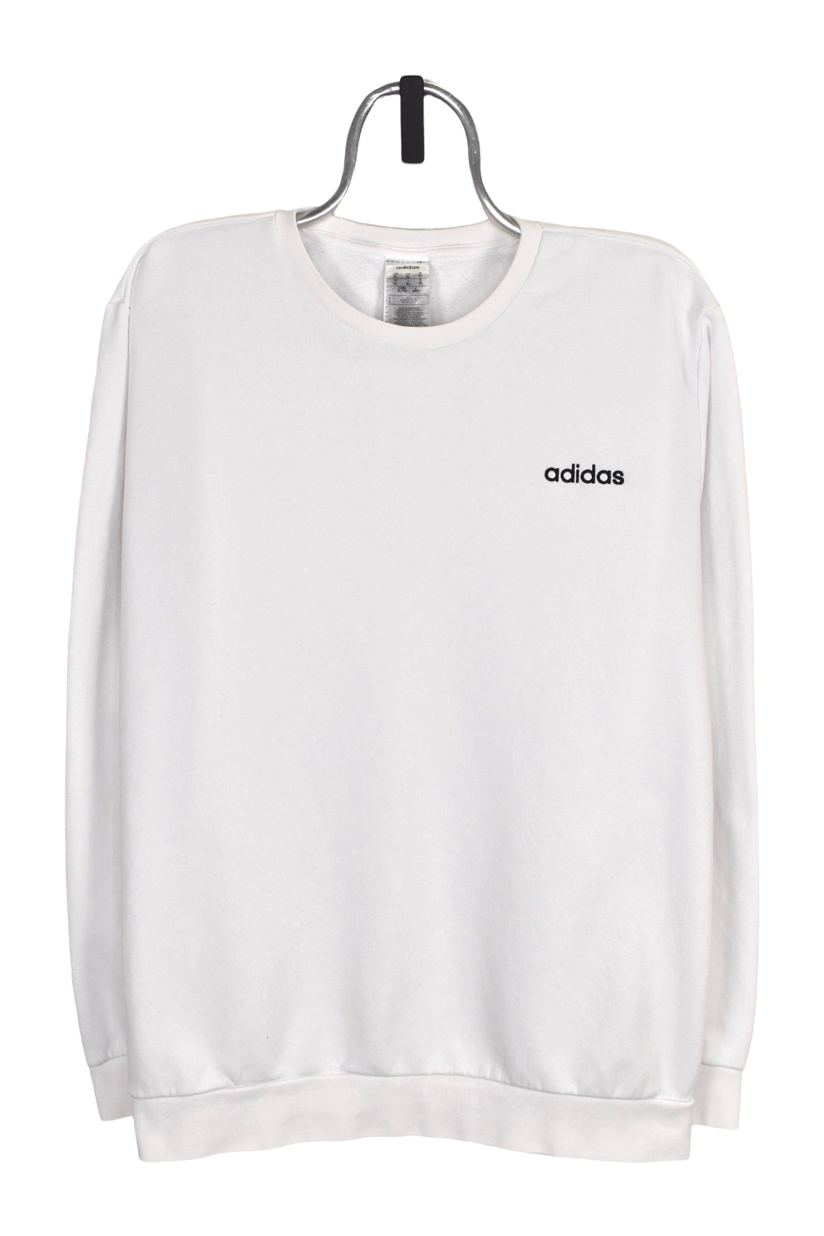 Modern Adidas sweatshirt (XL), white embroidered crewneck