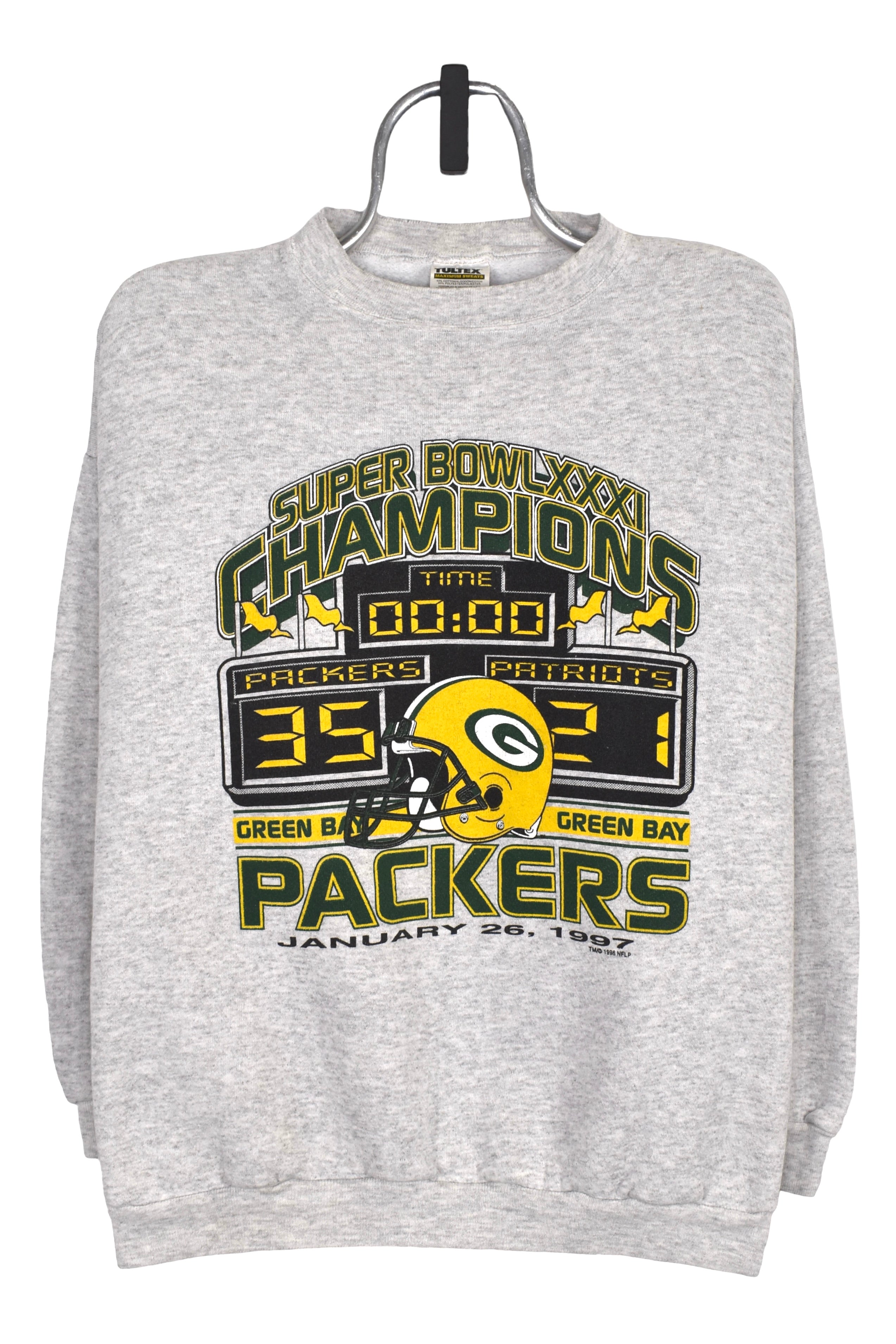 Vintage Green Bay Packers sweatshirt L 1996 grey graphic crewneck