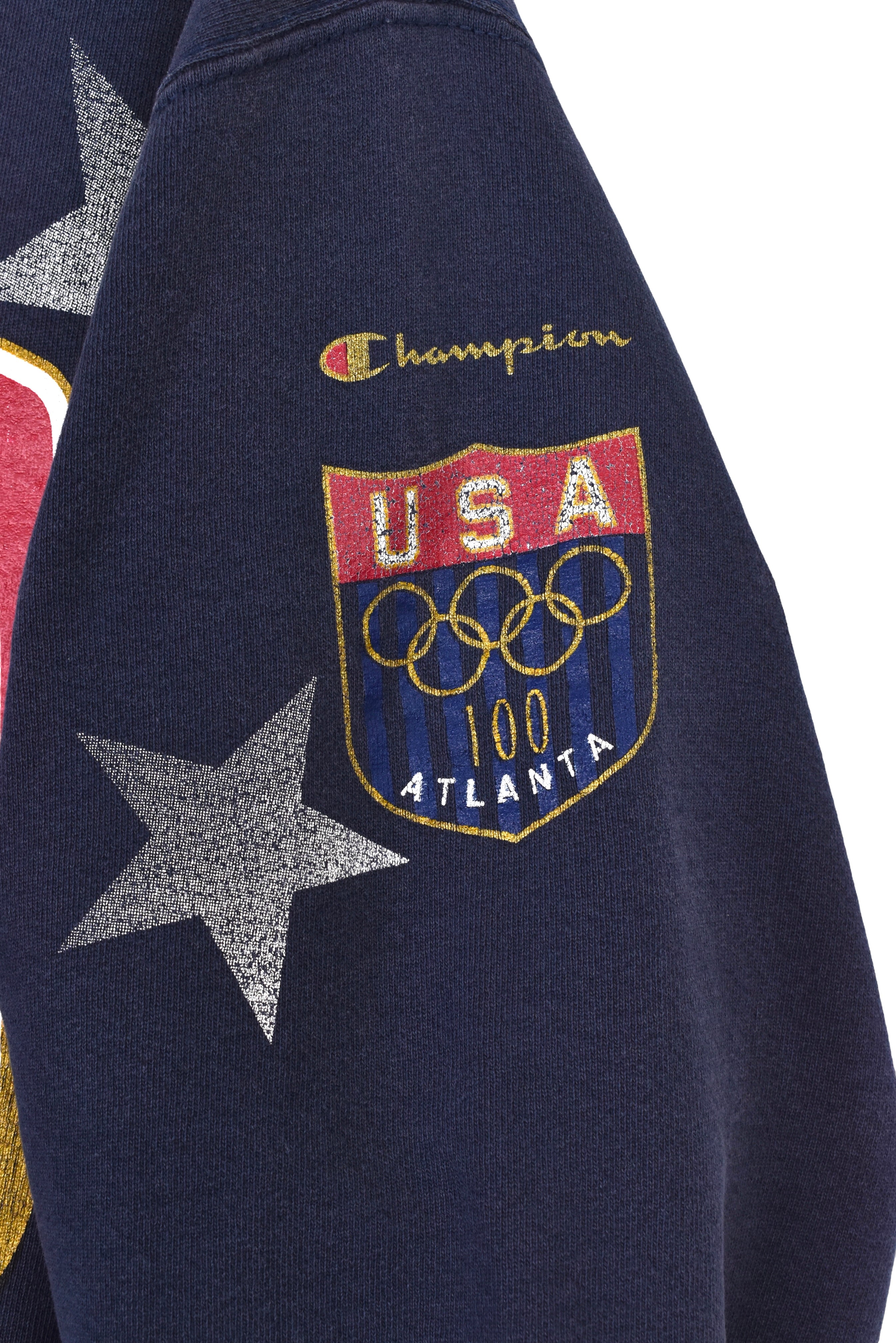 Vintage 1996 Atlanta Olympic sweatshirt, navy blue graphic crewneck - Large