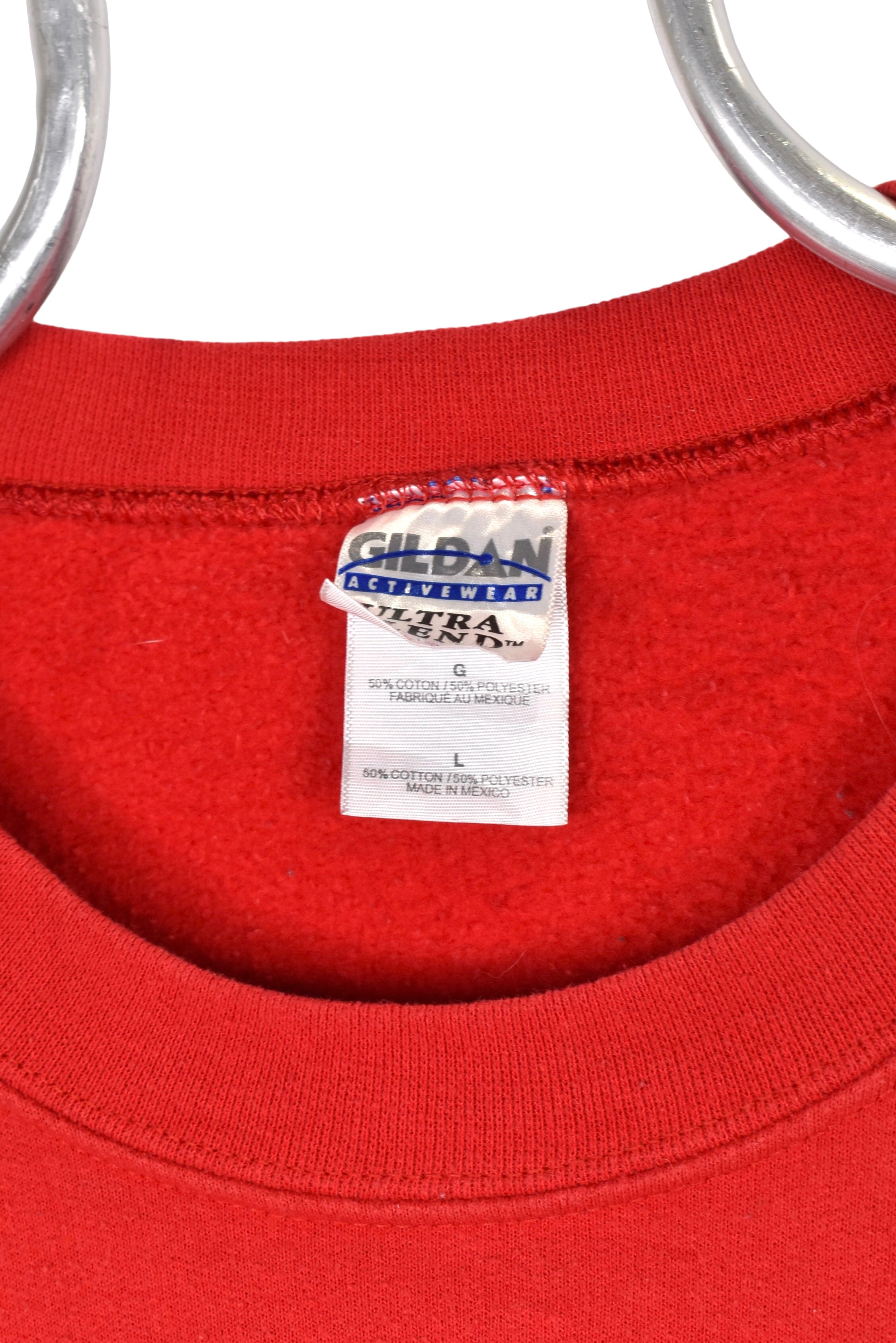 Vintage University of Wisconsin sweatshirt, red graphic crewneck - Large