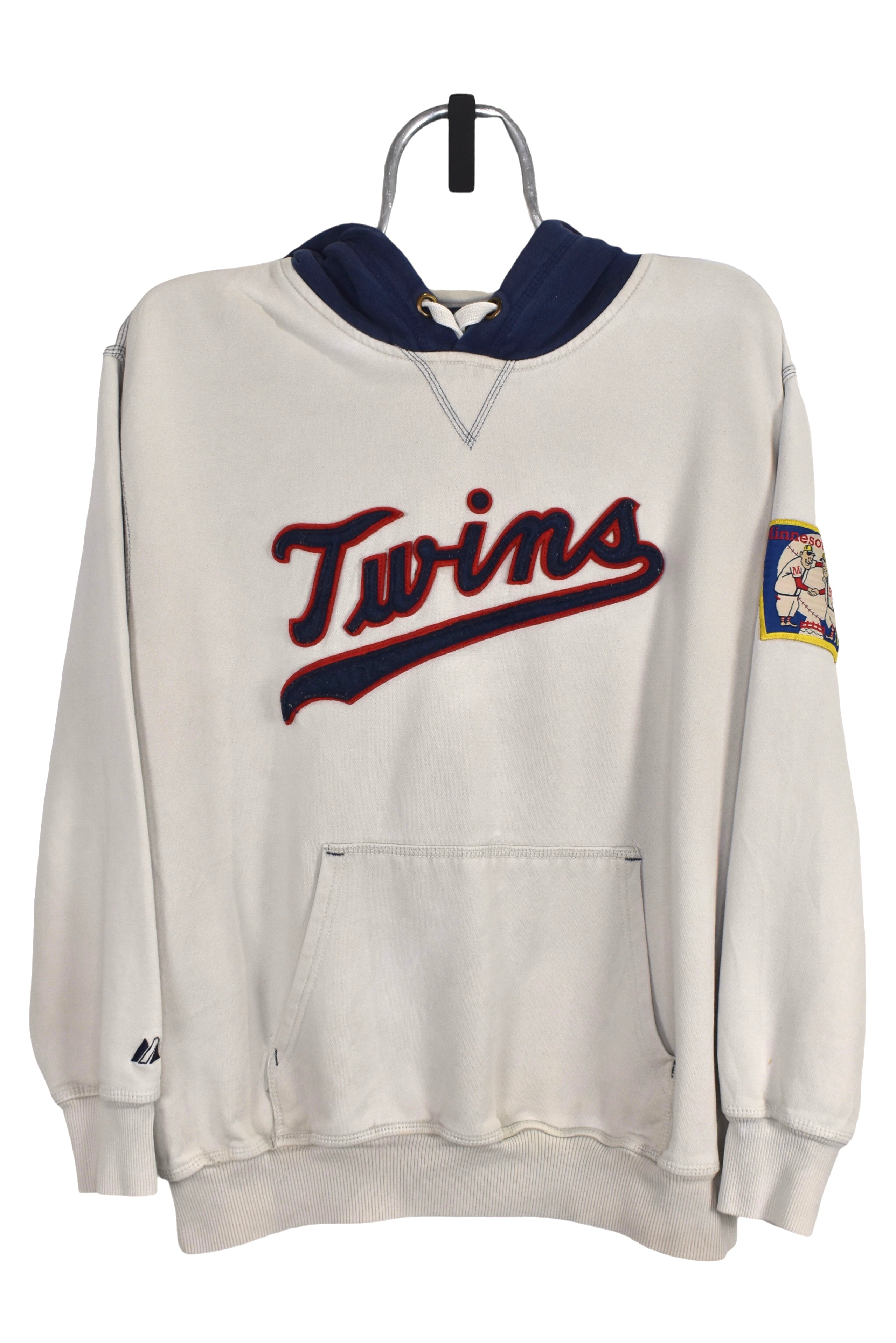 Vintage Minnesota Twins hoodie (L), cream MLB sweatshirt