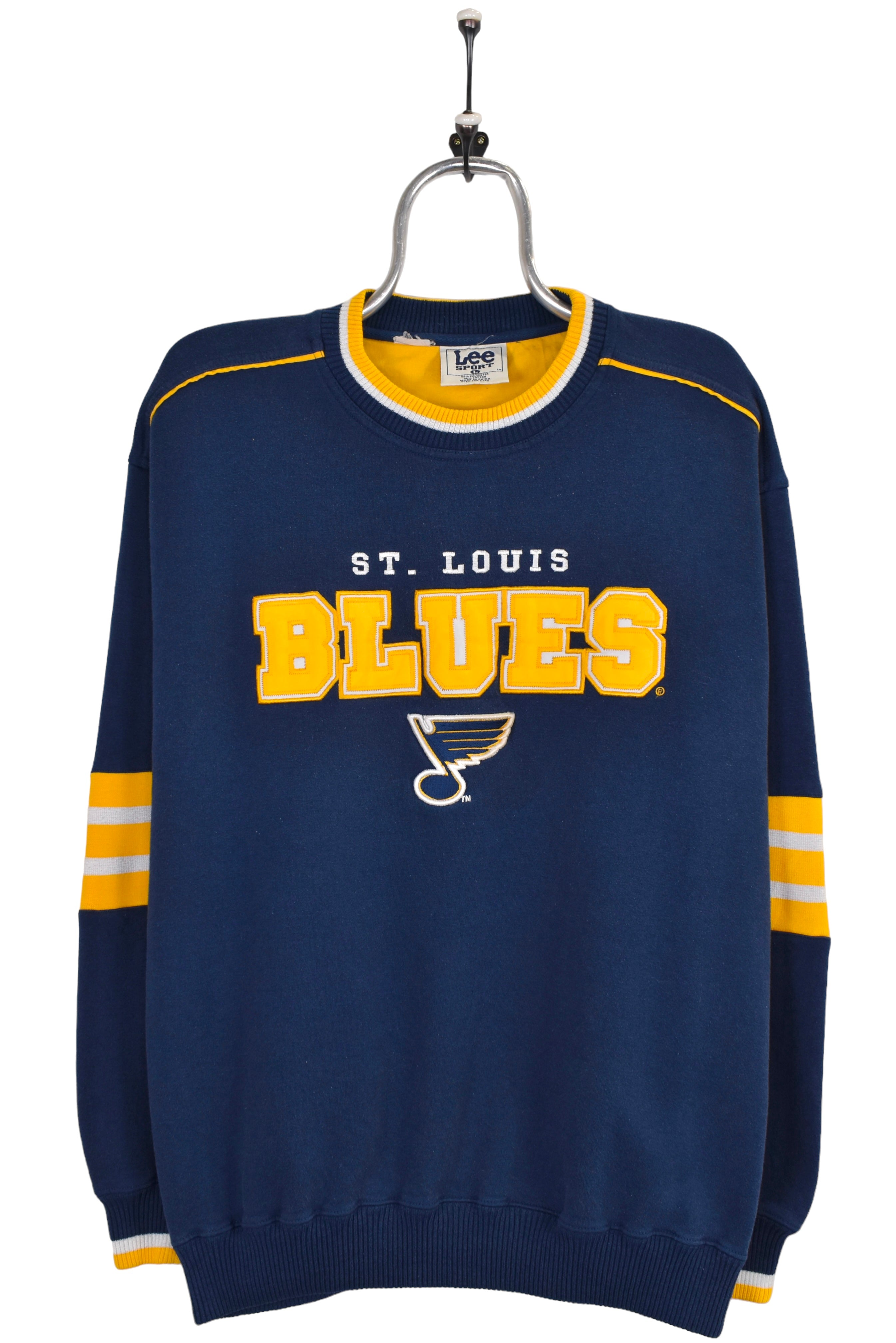 Vintage Lee Sports Blue St Louis Blues Graphic Long Sleeve T-Shirt Adult  Size L