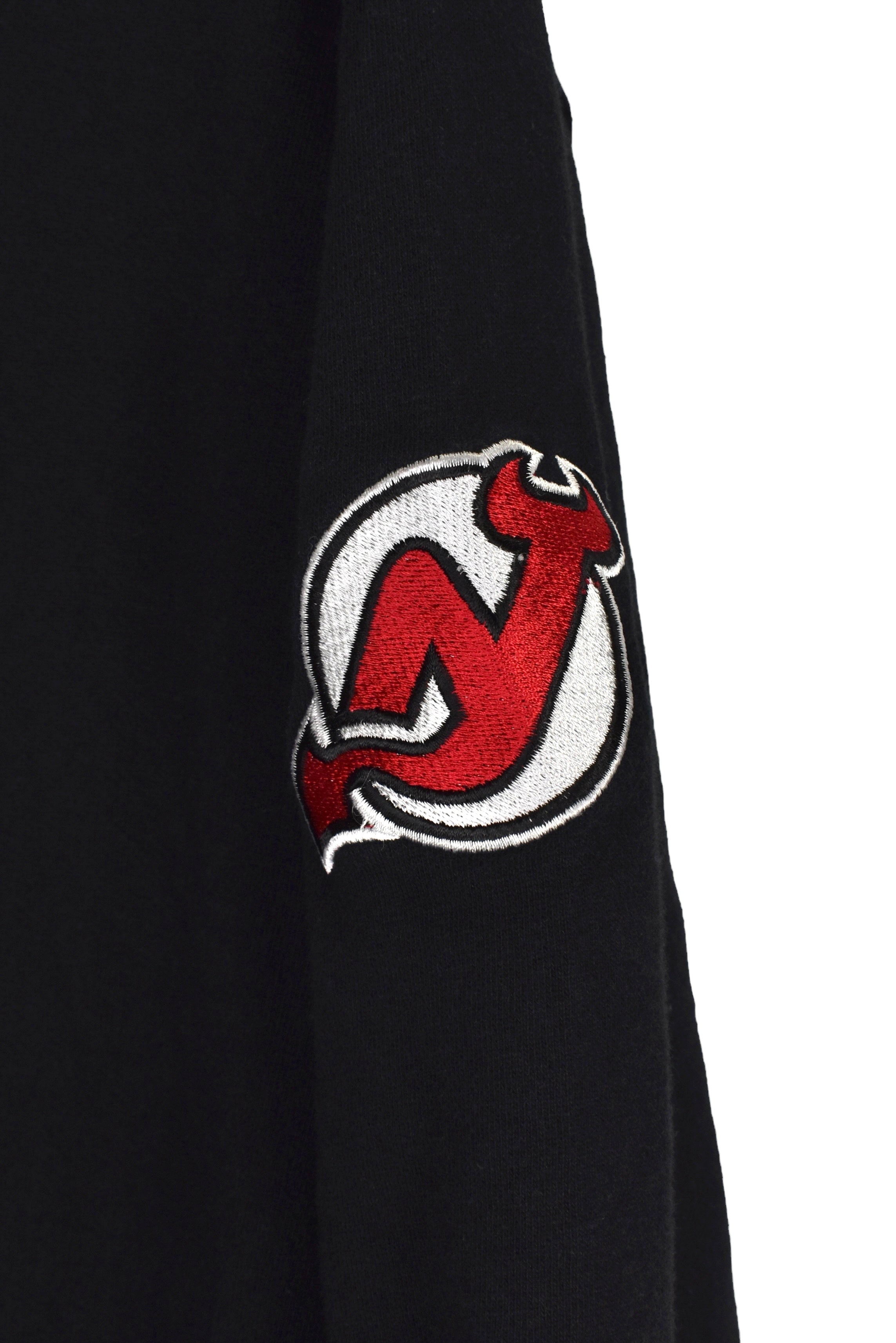 Vintage New Jersey Devils hoodie (L), black NHL embroidered sweatshirt