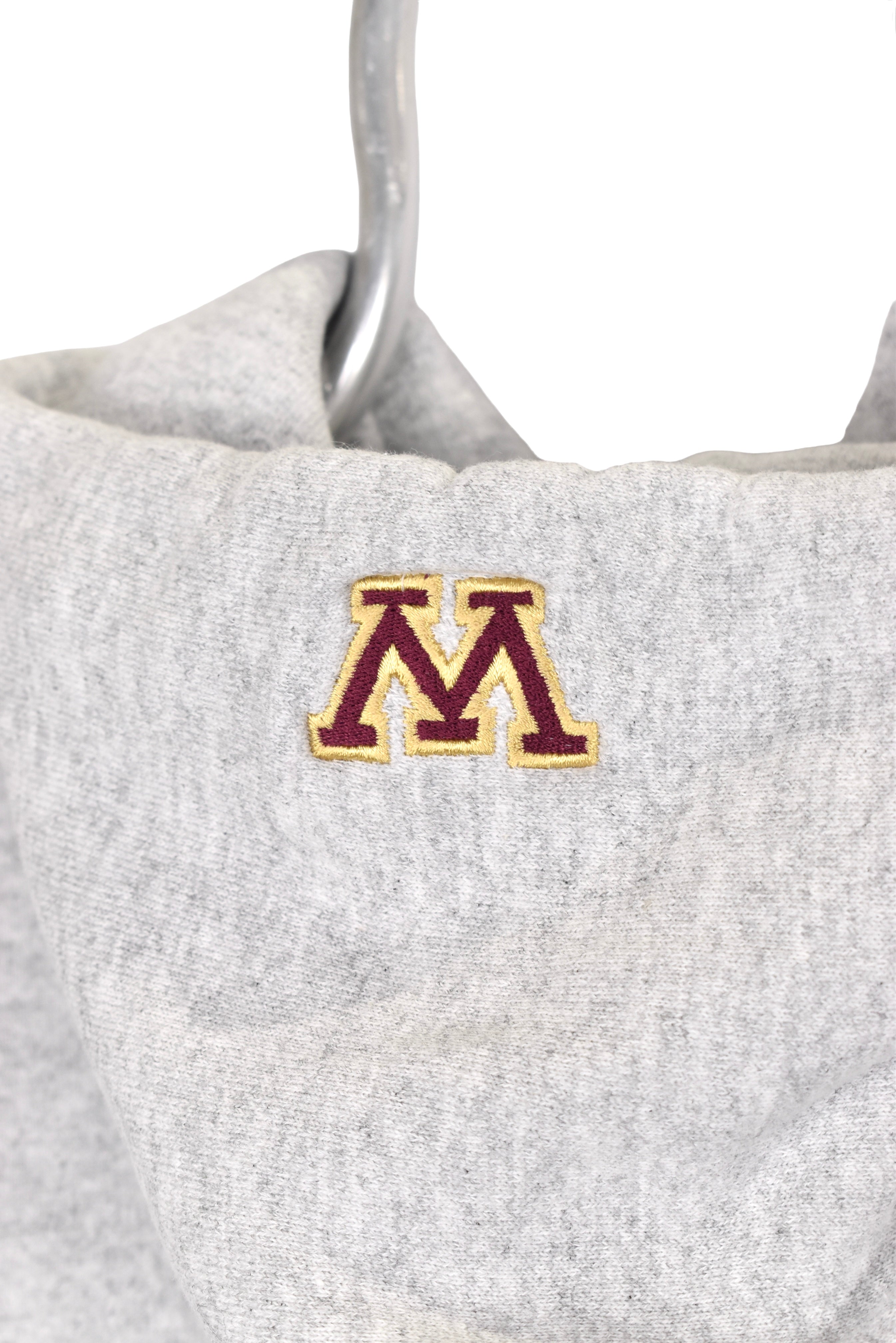 Vintage University of Minnesota hoodie, grey embroidered sweatshirt - Large