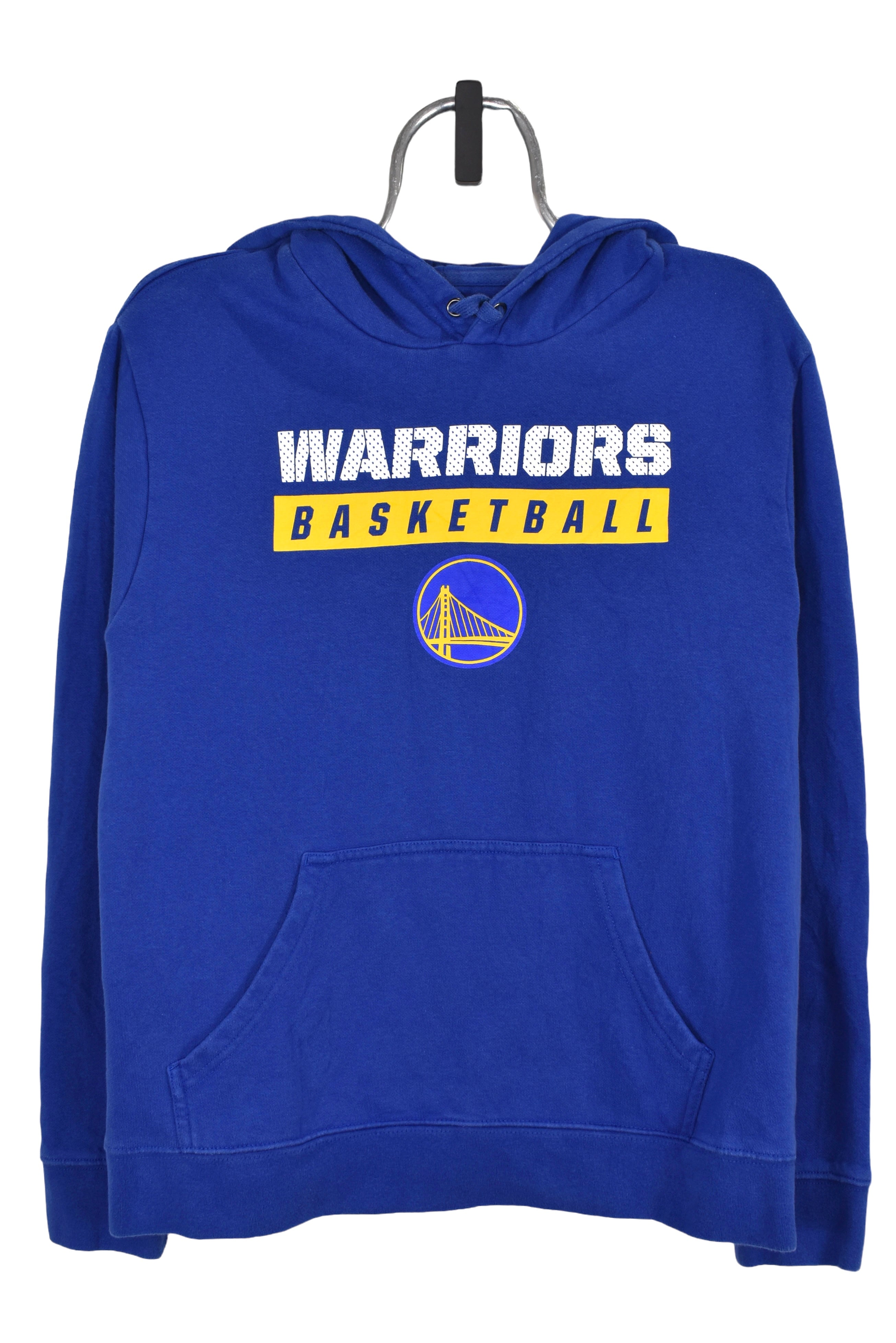 Modern Golden State Warriors hoodie (M), blue NBA graphic sweatshirt