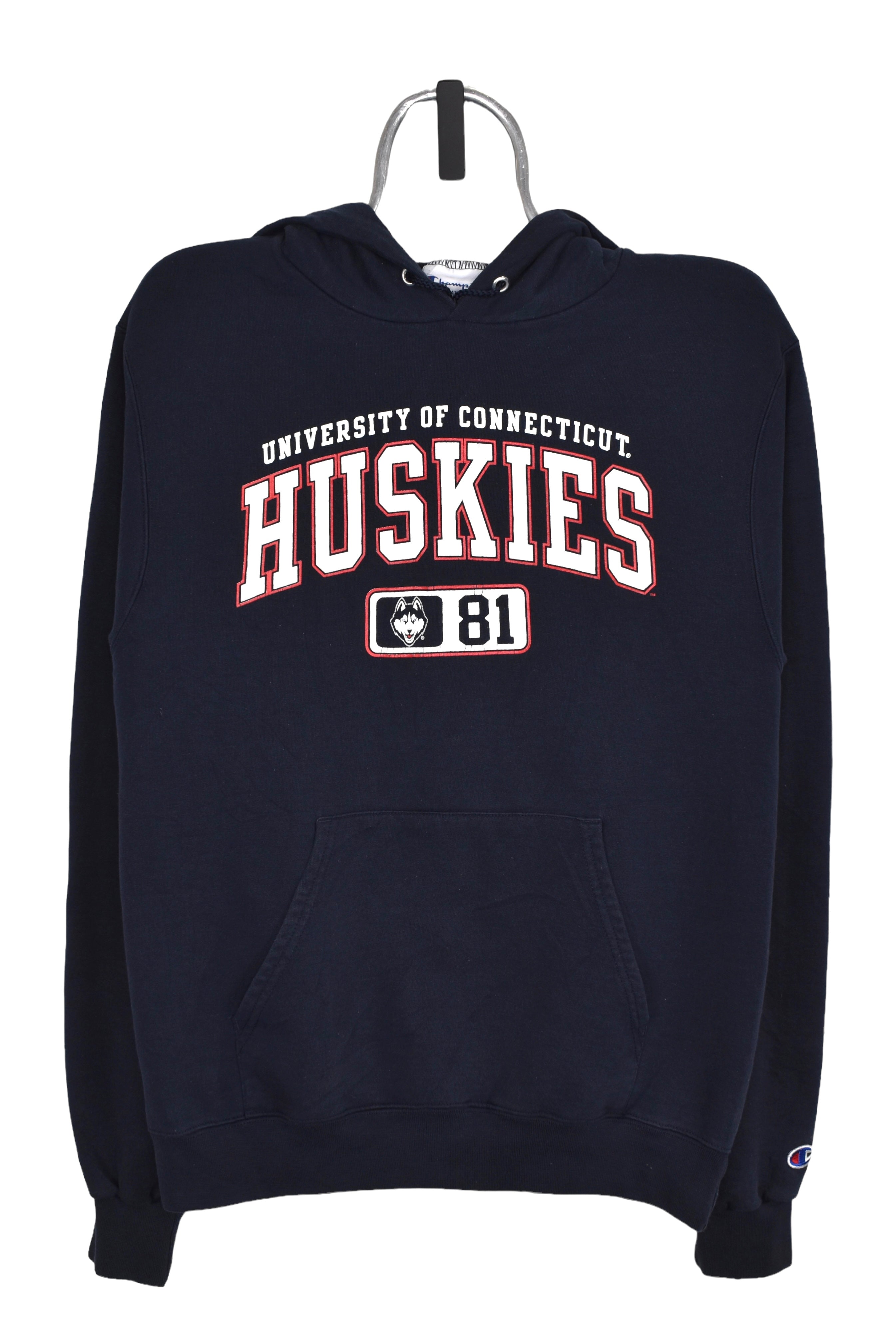 Vintage University of Connecticut hoodie (S), navy graphic sweatshirt