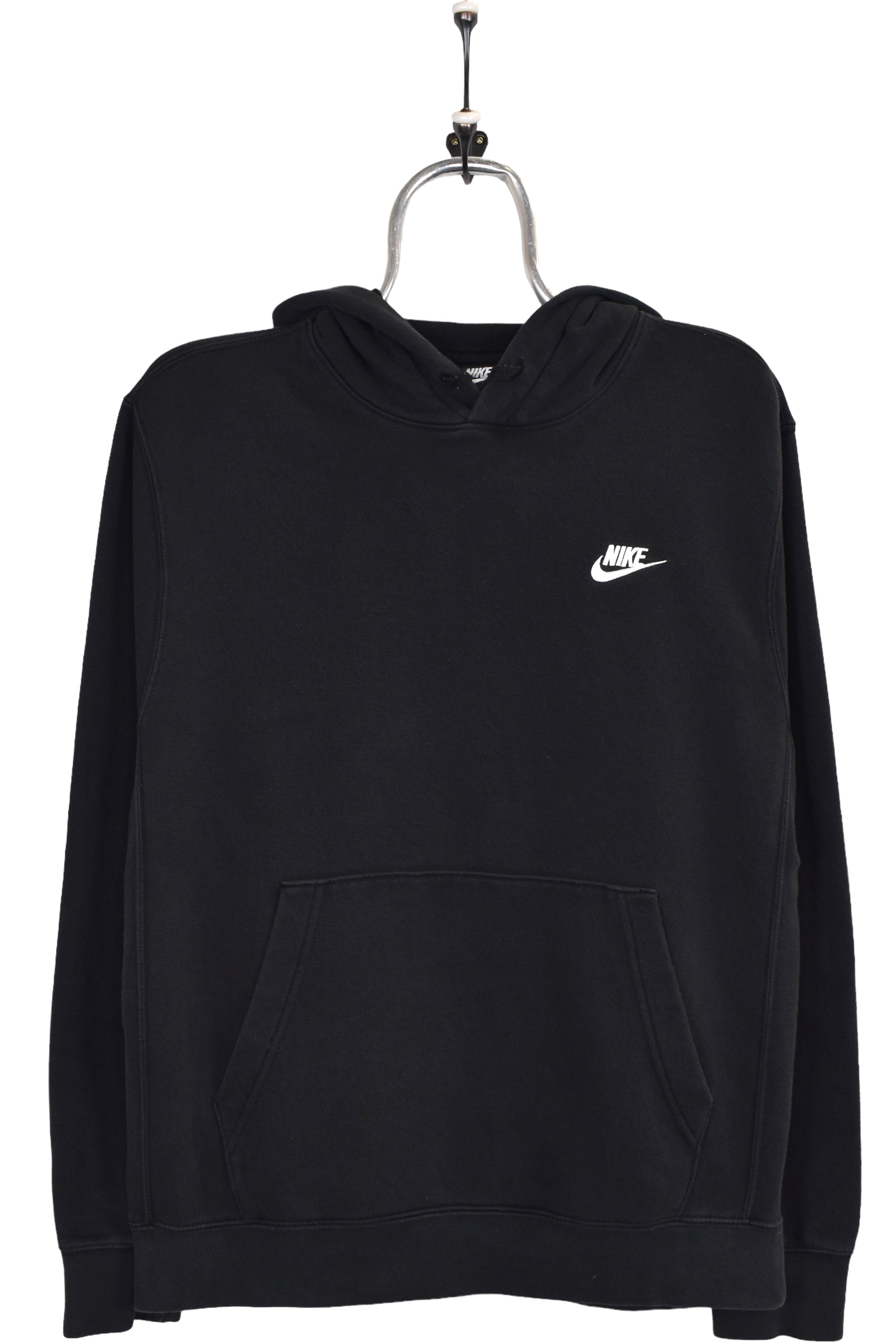 Vintage Nike hoodie, black embroidered sweatshirt - Small