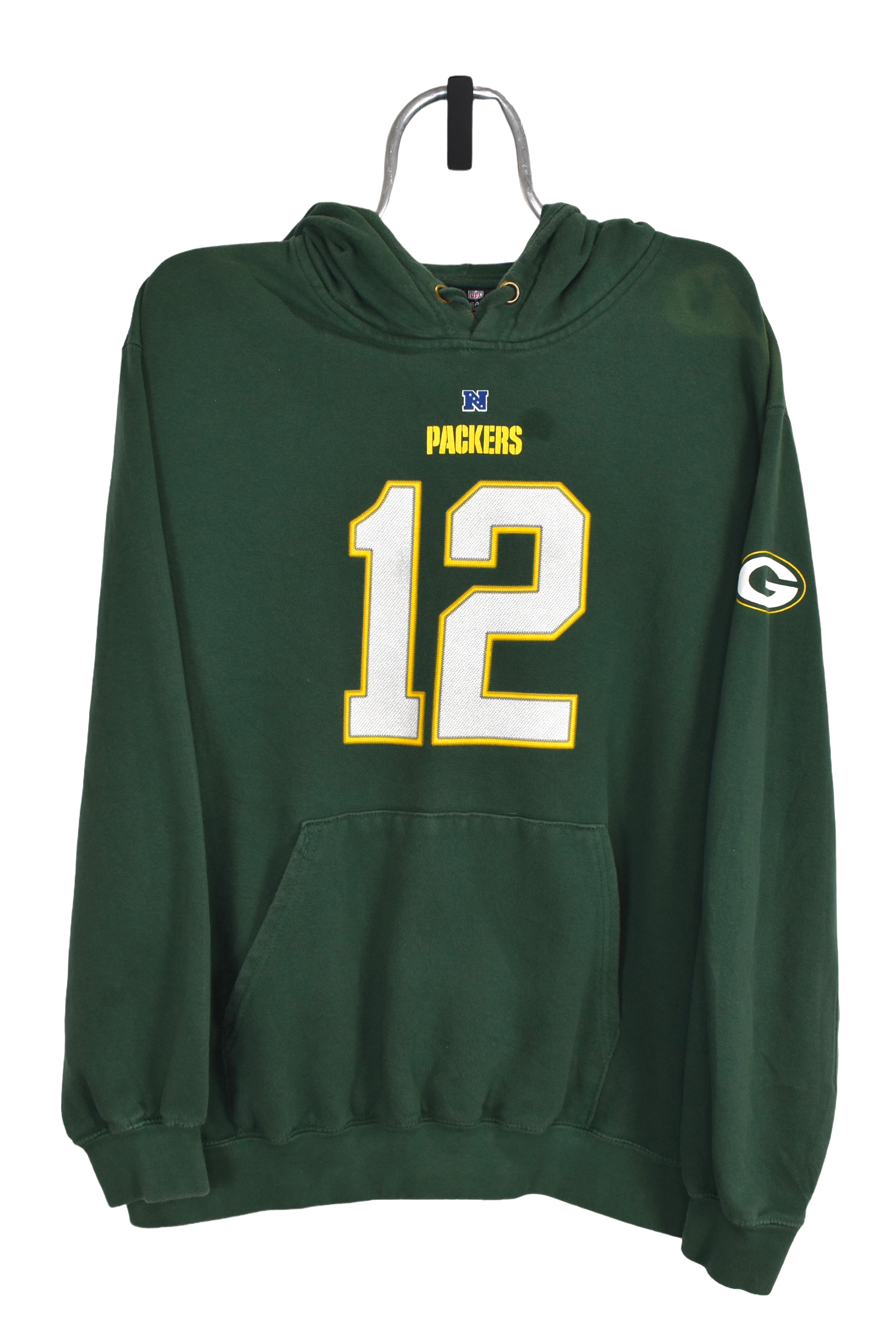 Vintage Green Bay Packers hoodie (XL), green NFL graphic sweatshirt