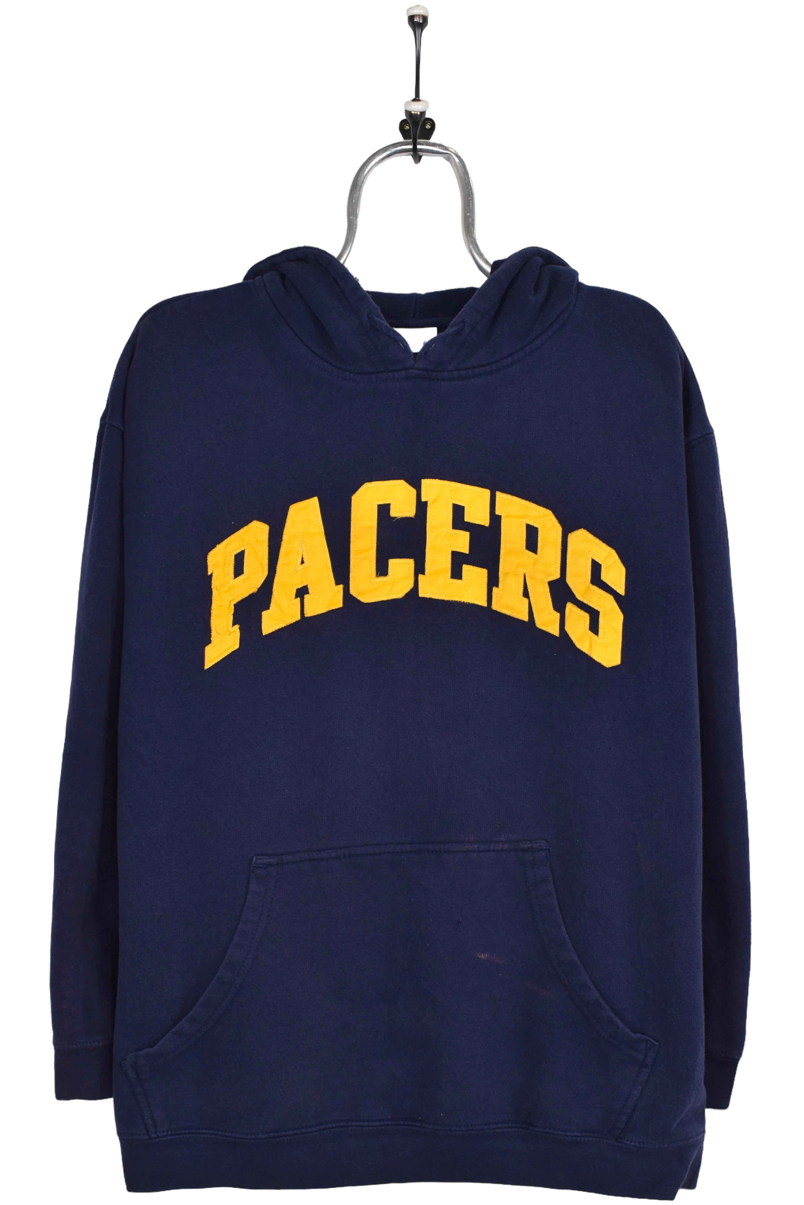 Vintage Indiana Pacers hoodie, navy NBA embroidered sweatshirt - Large