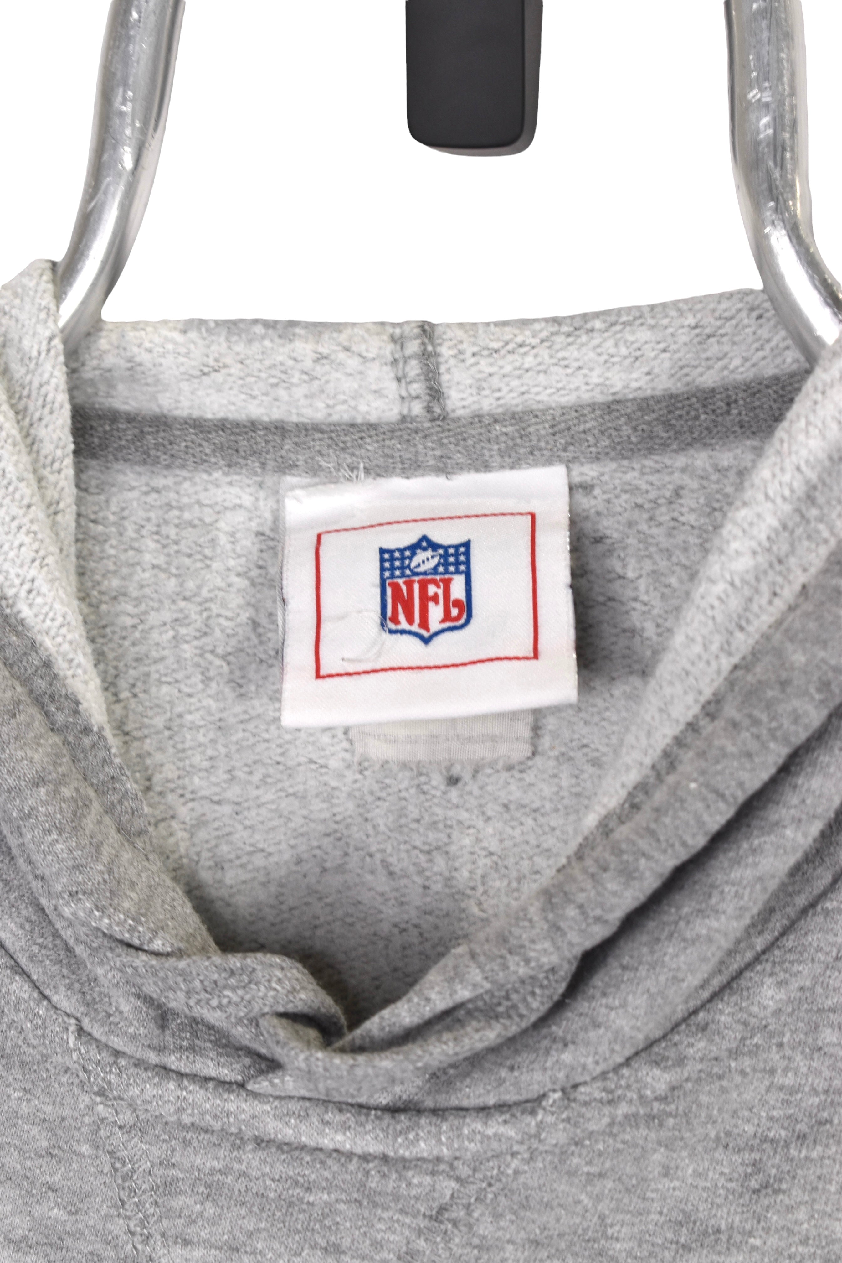 Vintage Green Bay Packers hoodie Large, NFL grey embroidered sweatshirt