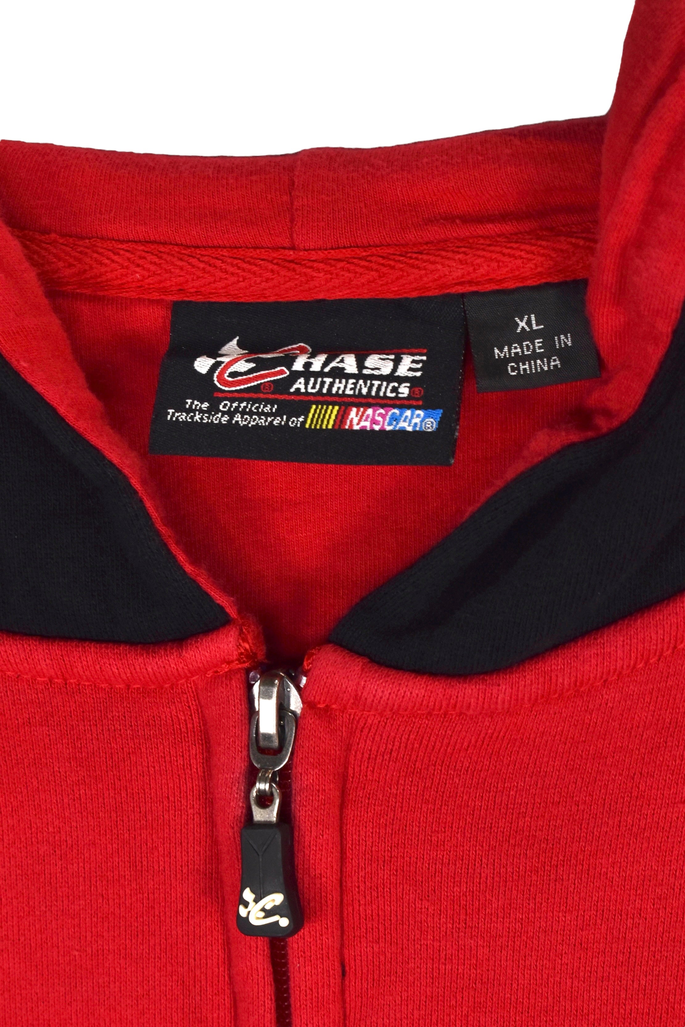Vintage Nascar jacket (XL), M&M red embroidered sweatshirt