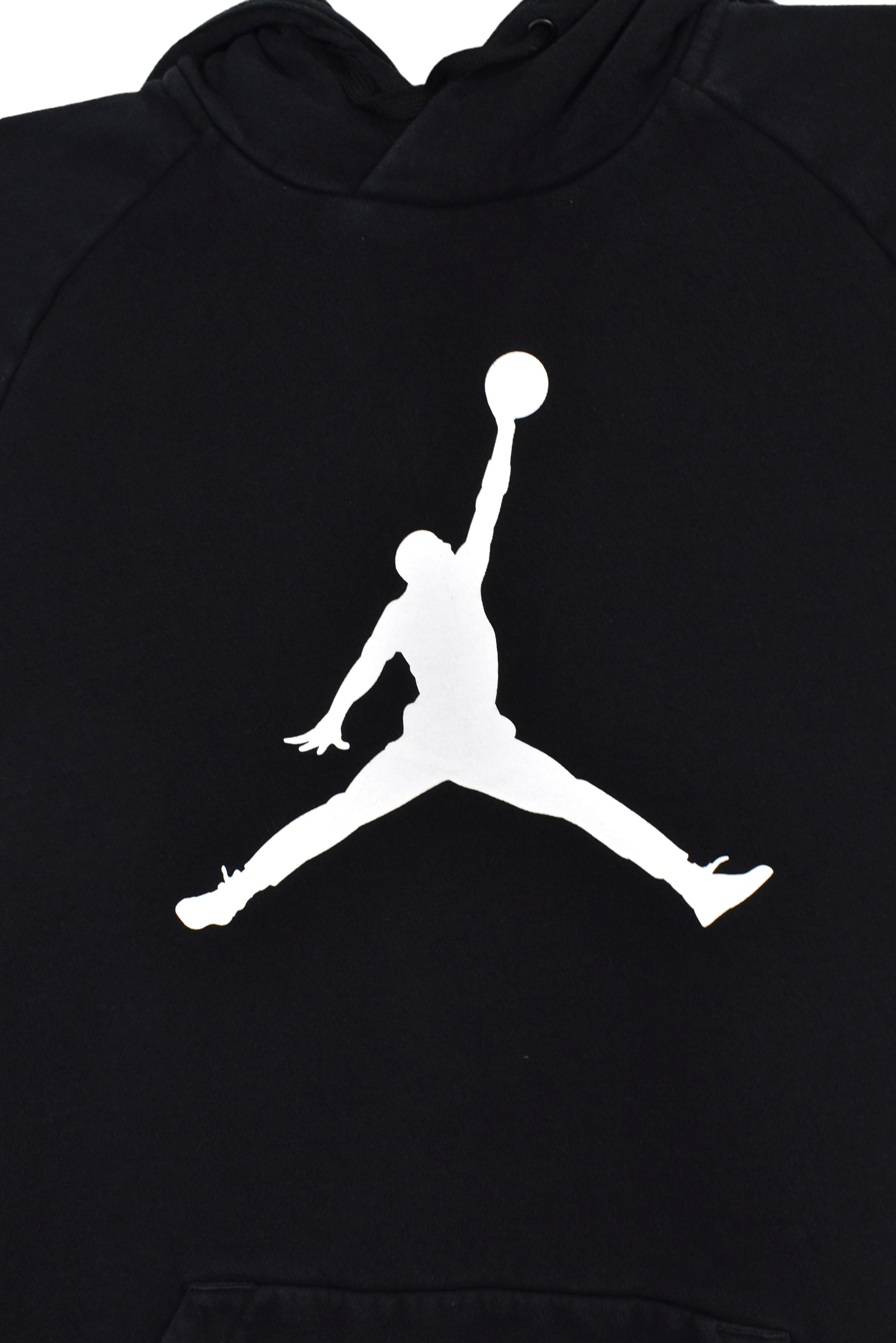 Vintage Nike Air Jordan hoodie (M), black graphic sweatshirt