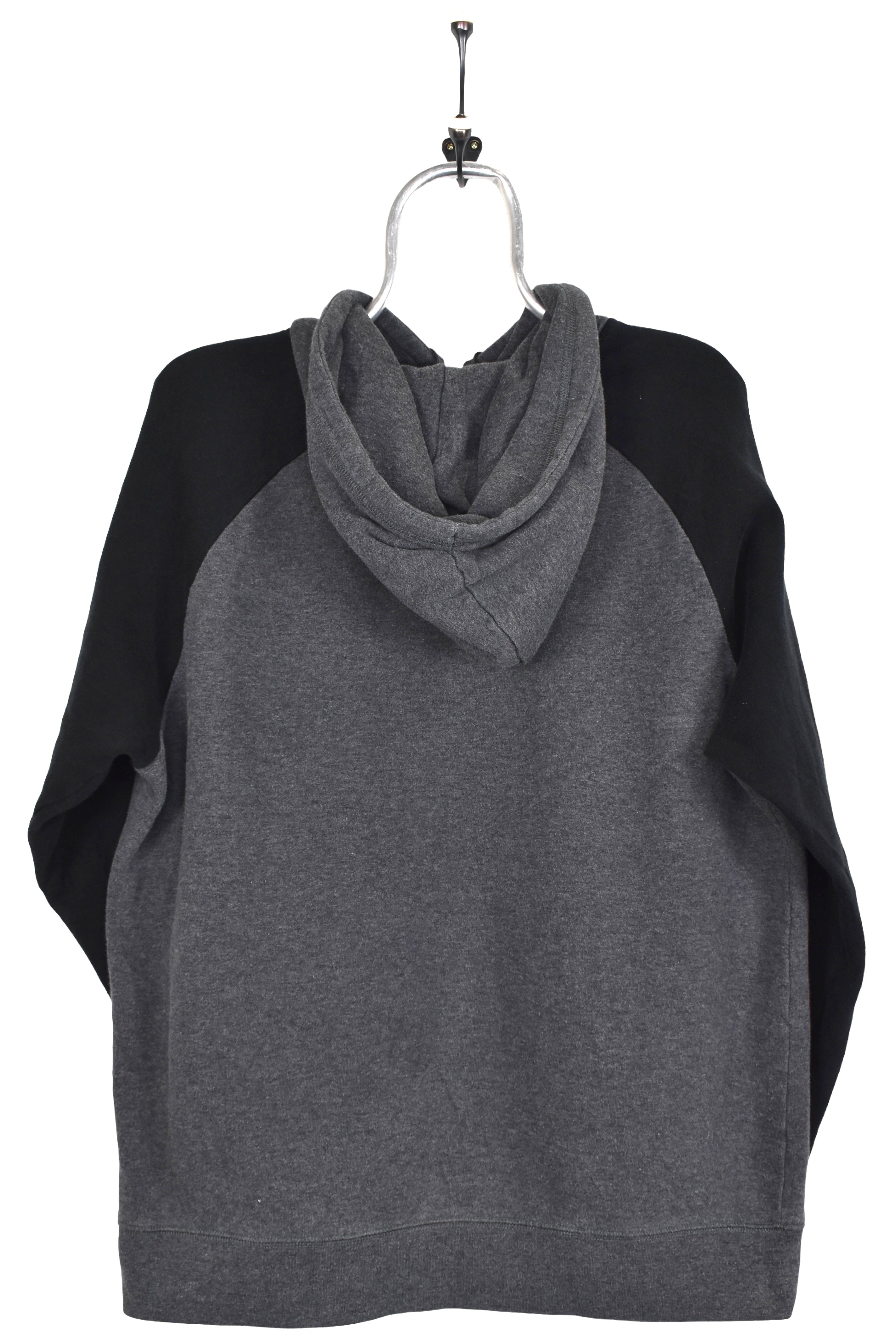 Vintage Reebok hoodie, grey embroidered sweatshirt - Large
