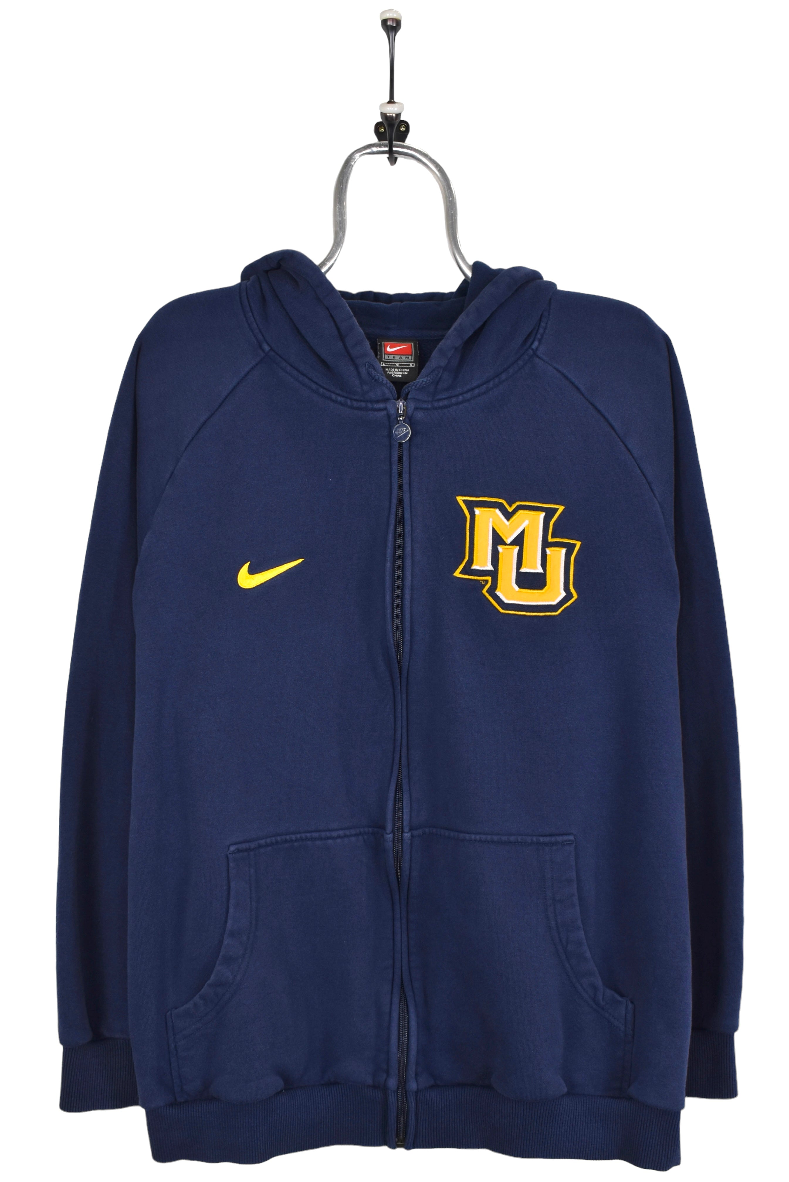 Vintage Marquette University hoodie, Blue Nike embroidered sweatshirt - XL