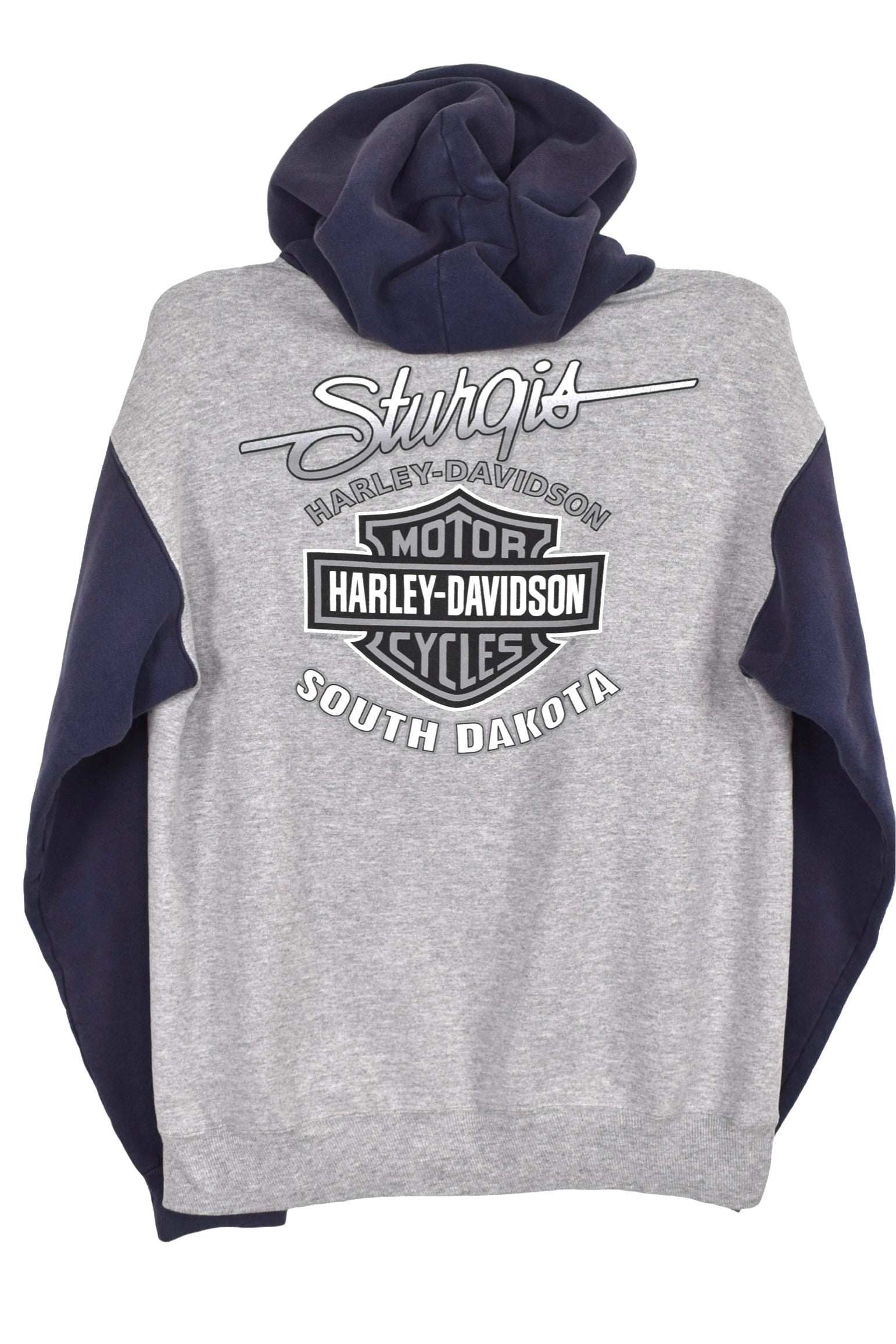 Vintage Harley Davidson hoodie (M), grey graphic sweatshirt