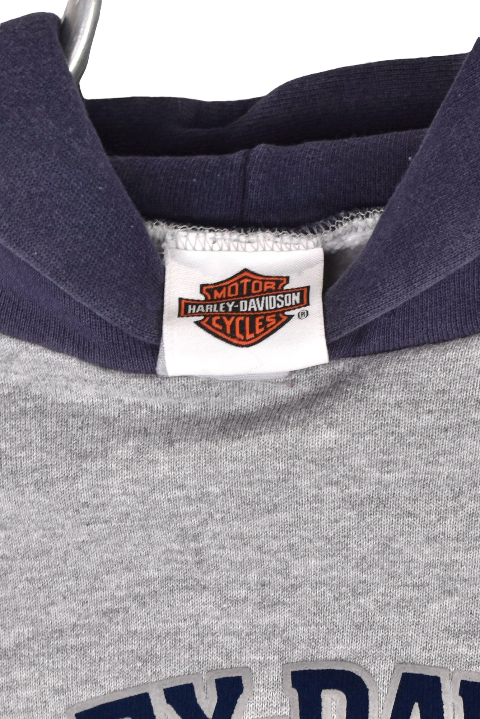 Vintage Harley Davidson hoodie (M), grey graphic sweatshirt