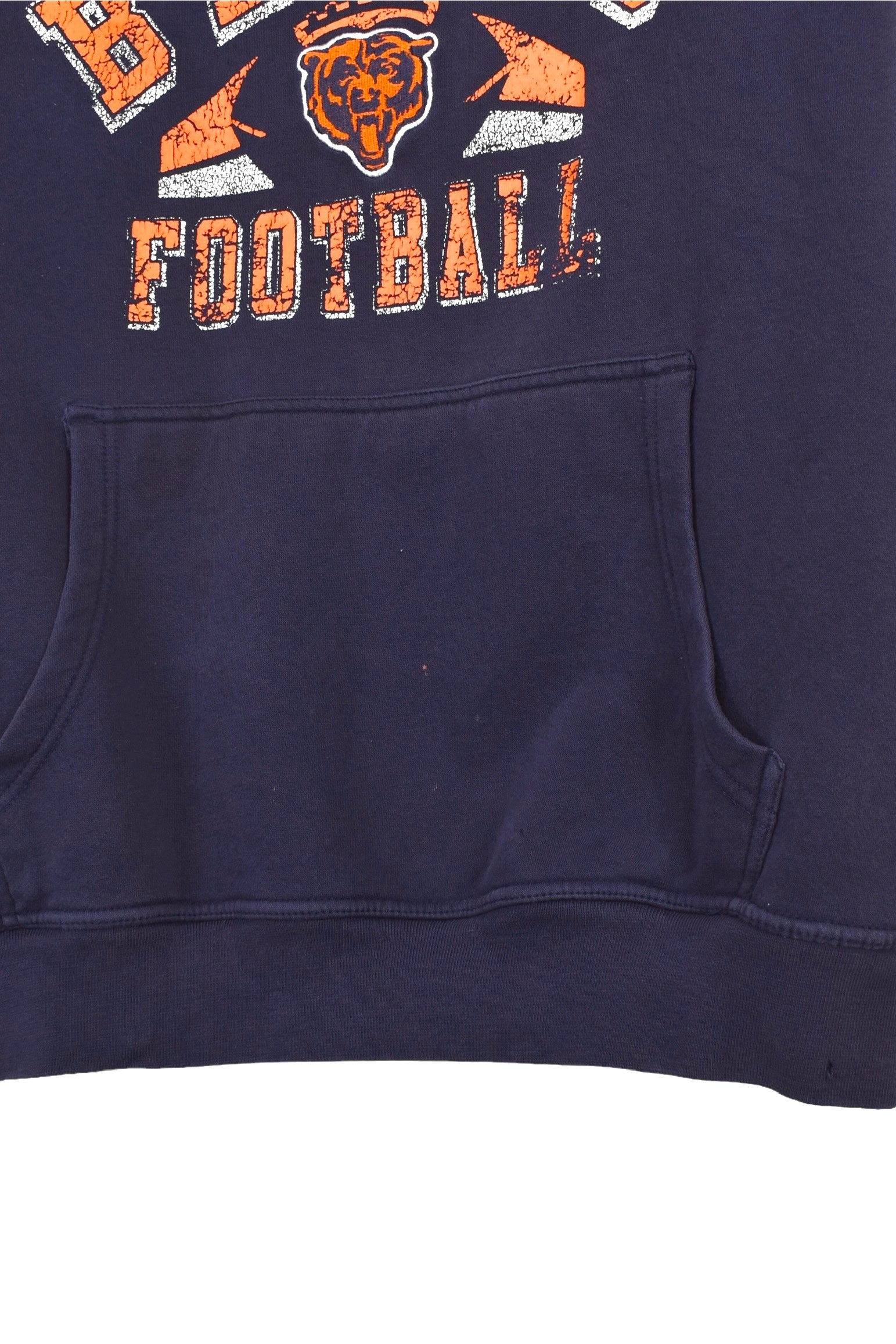 Vintage Chicago Bears hoodie (2XL), navy NFL graphic sweatshirt