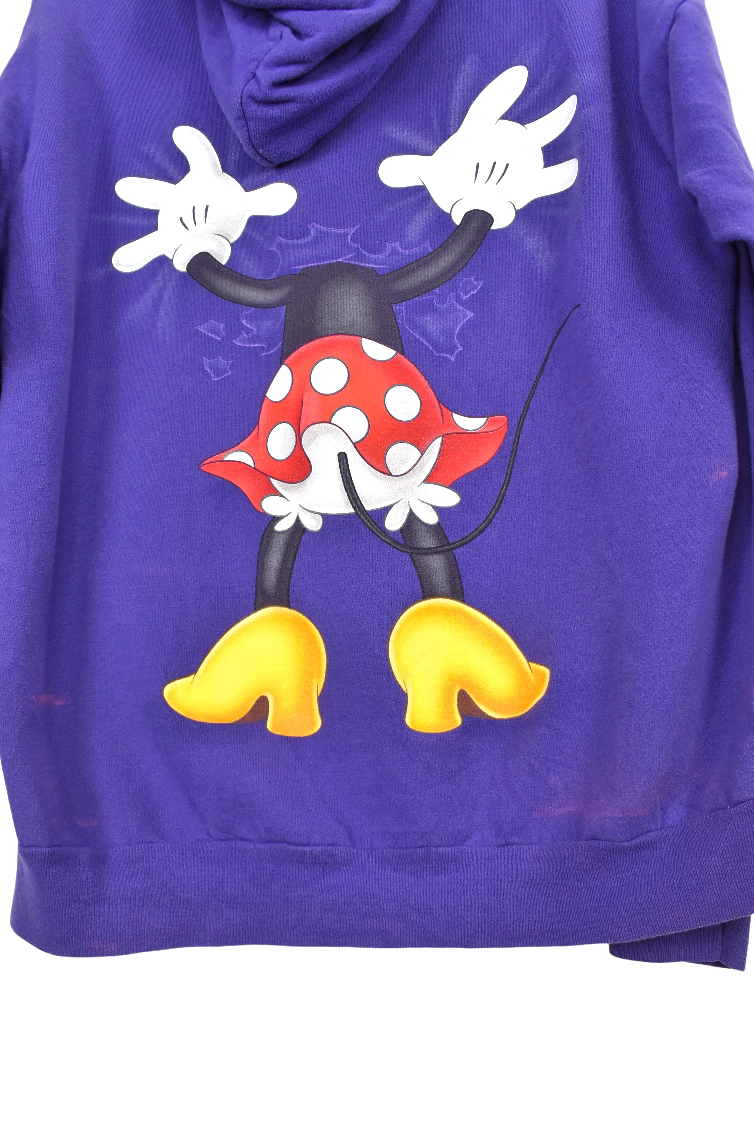 Vintage Minnie Mouse hoodie (XL), purple Disney graphic sweatshirt