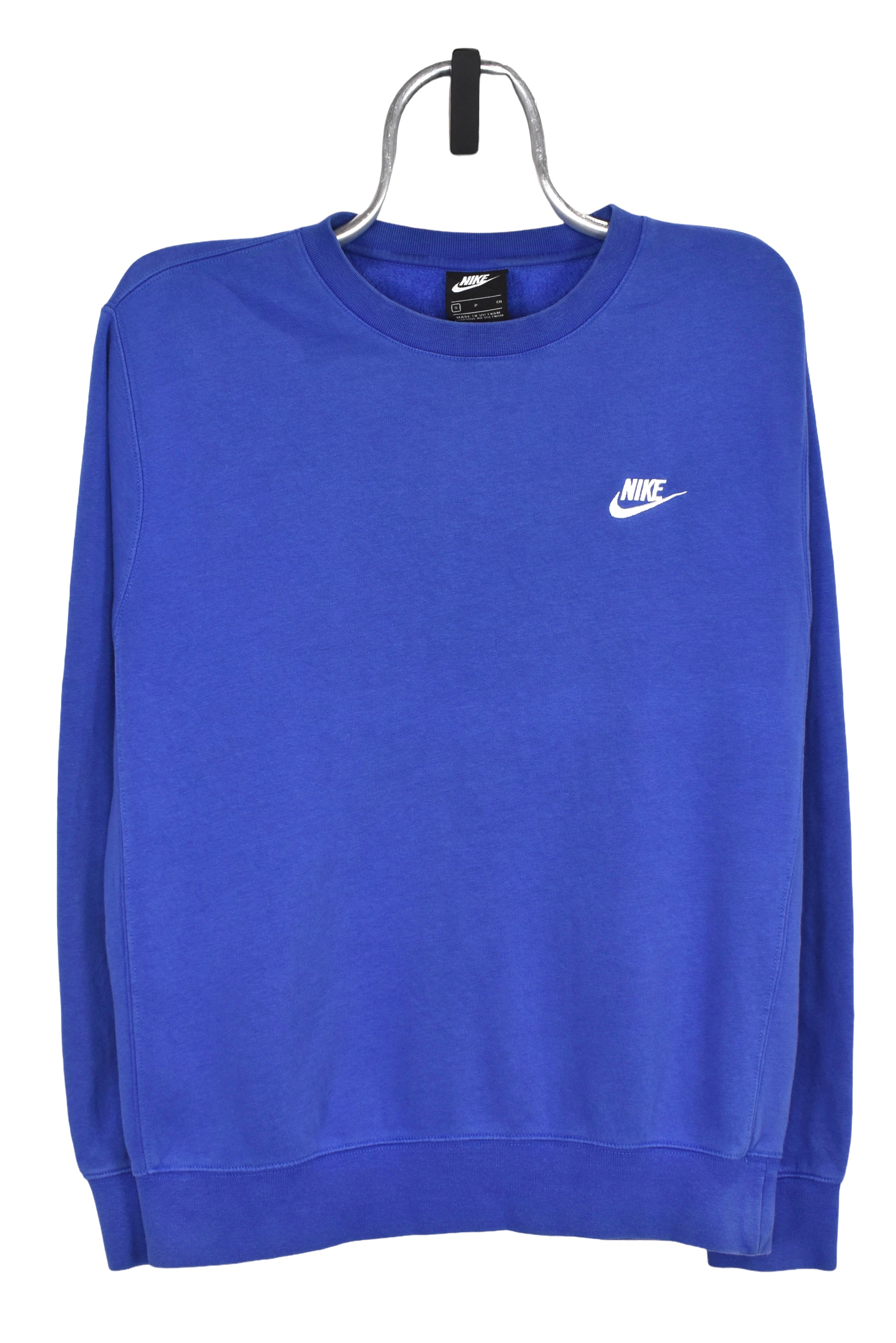 VINTAGE NIKE CLASSIC SWOOSH BLUE TEE SHIRT LATE 1990S XL MADE IN