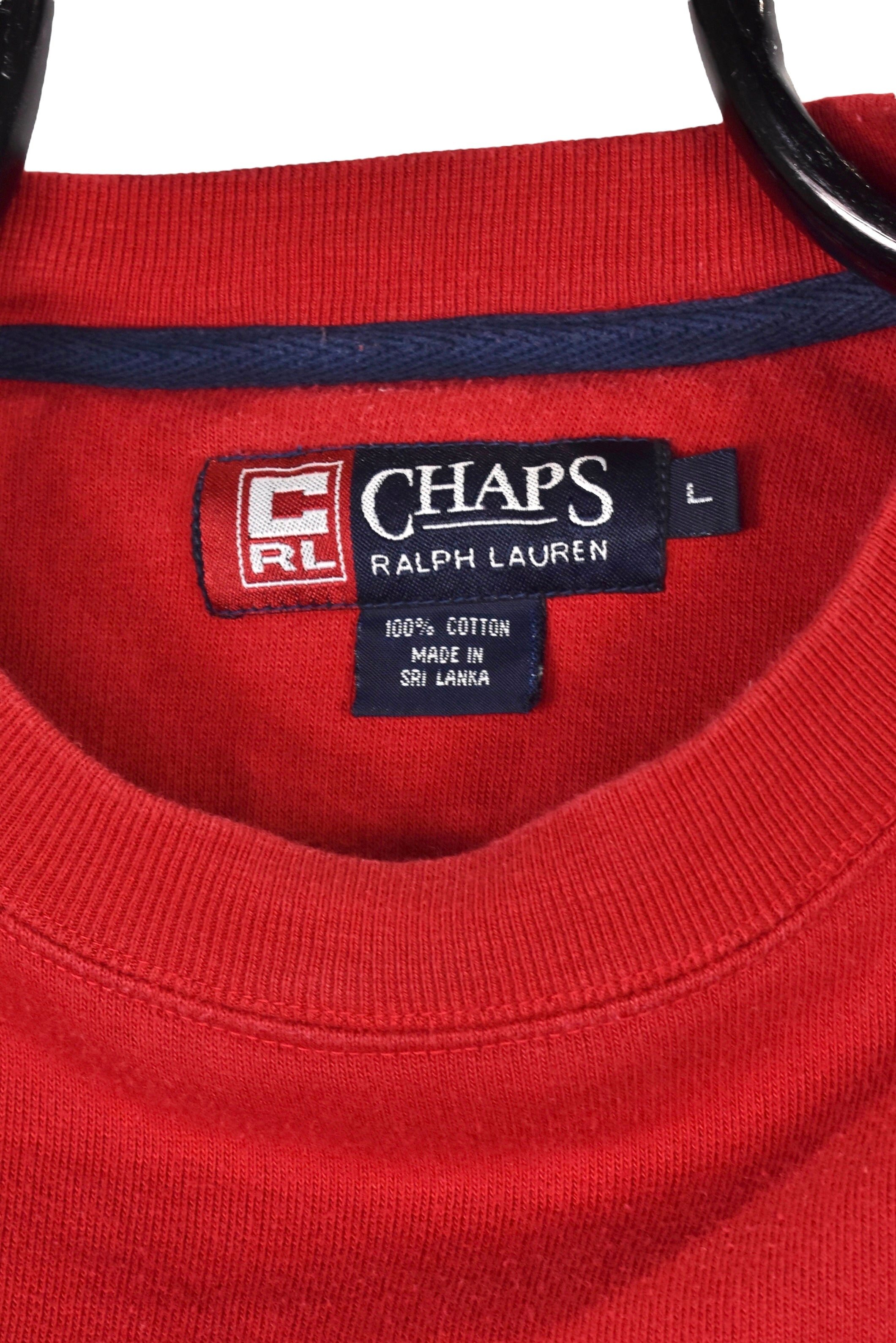 Vintage Ralph Lauren sweatshirt (XL), red embroidered crewneck