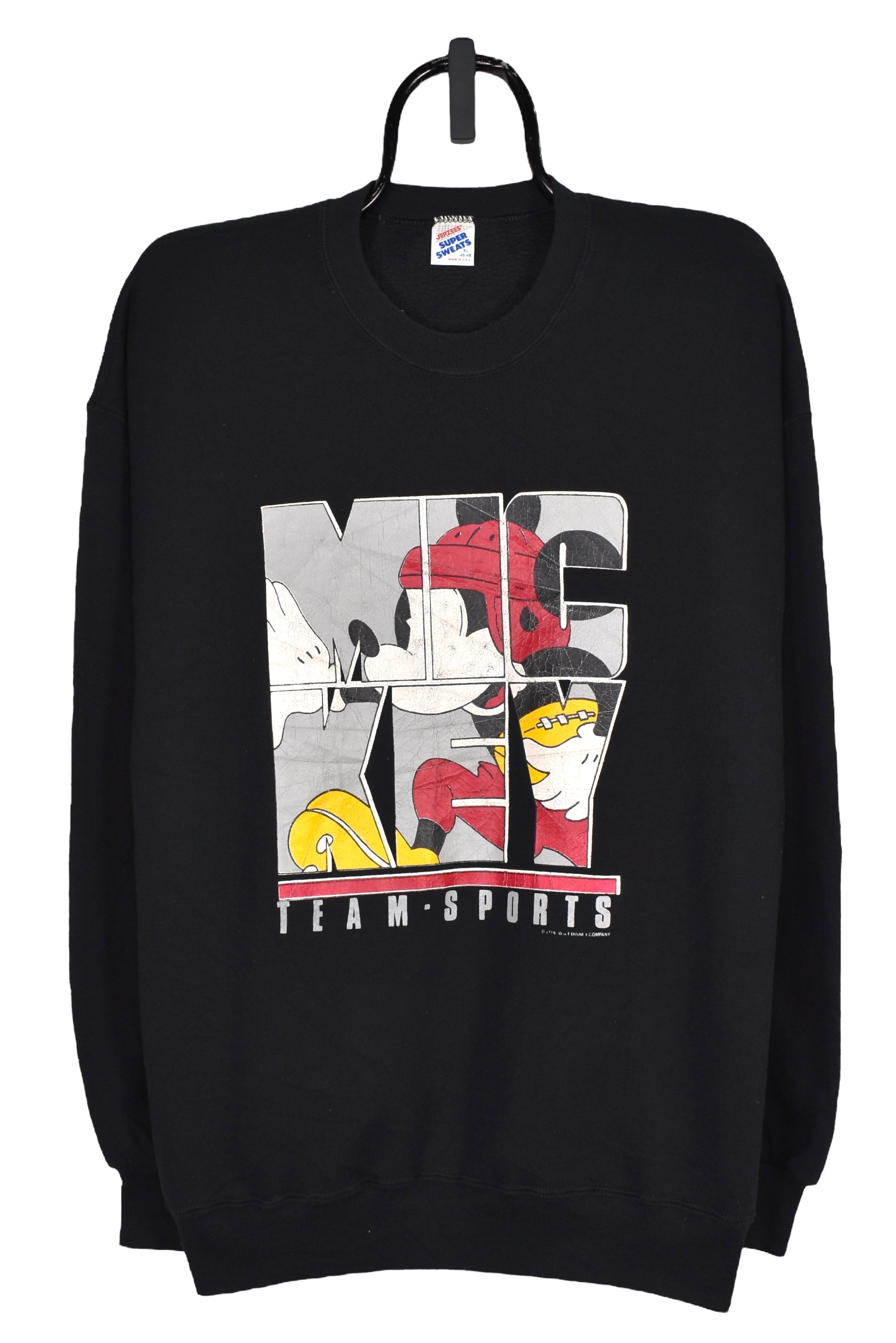 Vintage Mickey Mouse sweatshirt (L), black Disney graphic crewneck