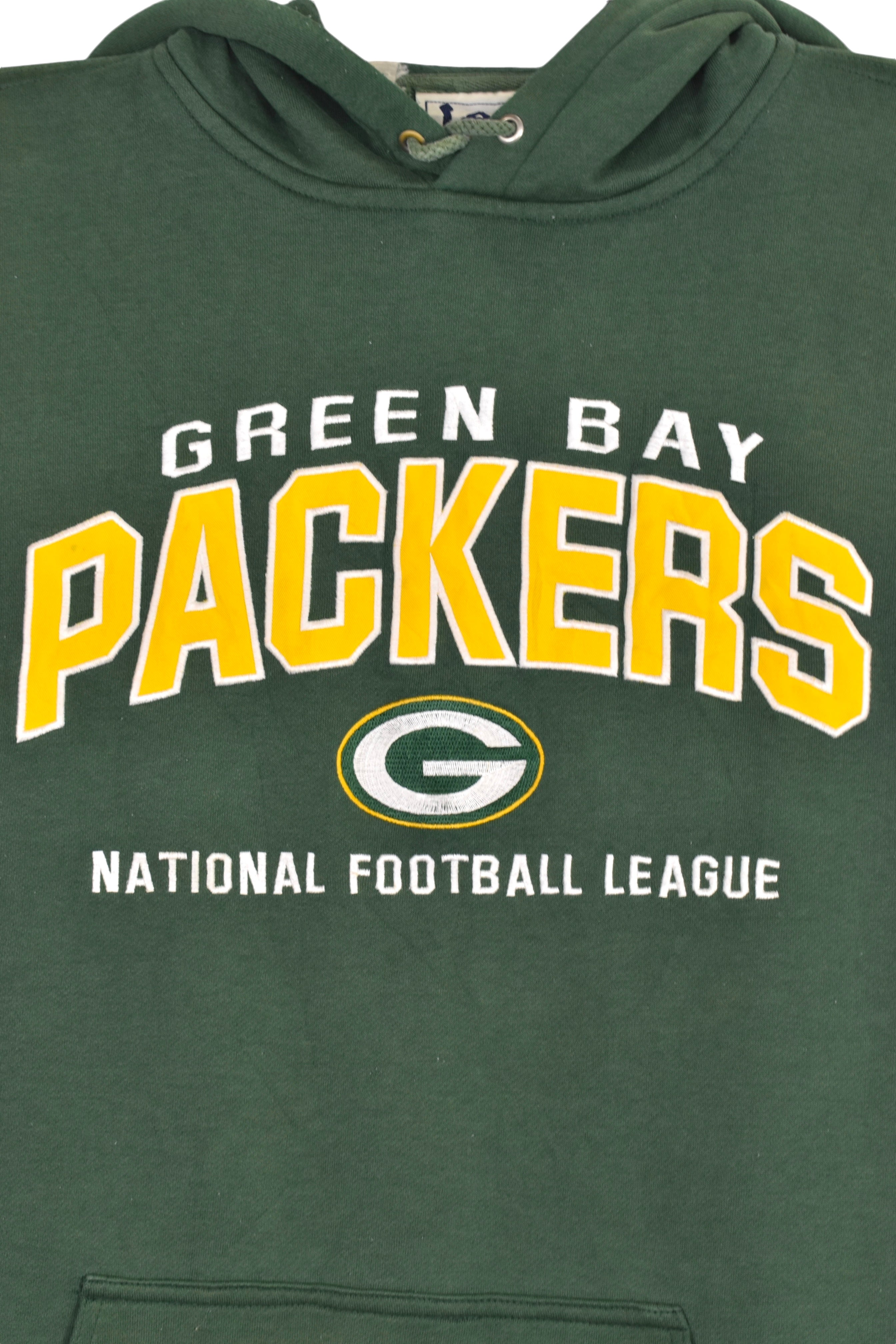 Vintage Green Bay Packers hoodie (XL), NFL green embroidered sweatshirt