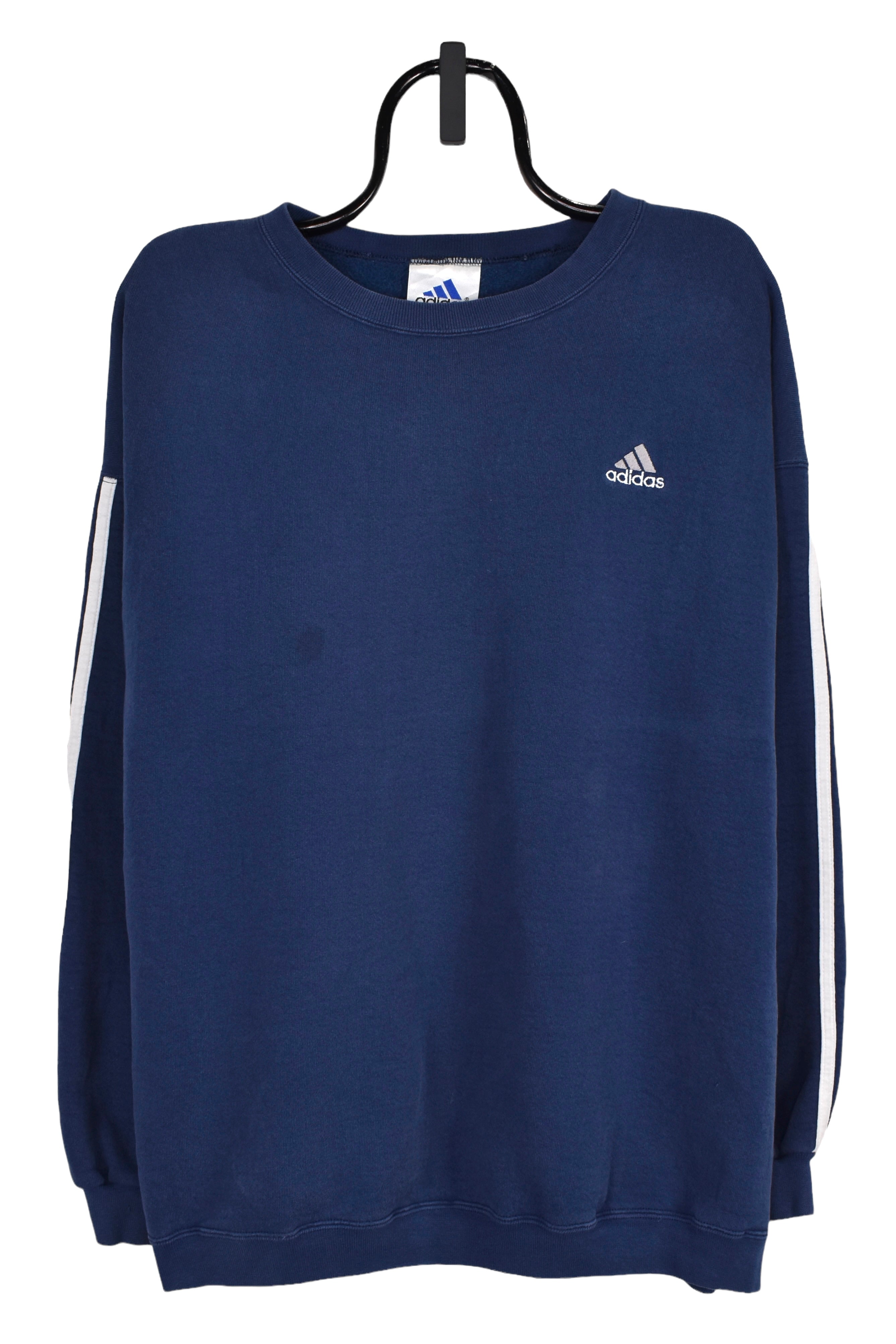 Vintage Adidas sweatshirt (2XL), navy embroidered crewneck