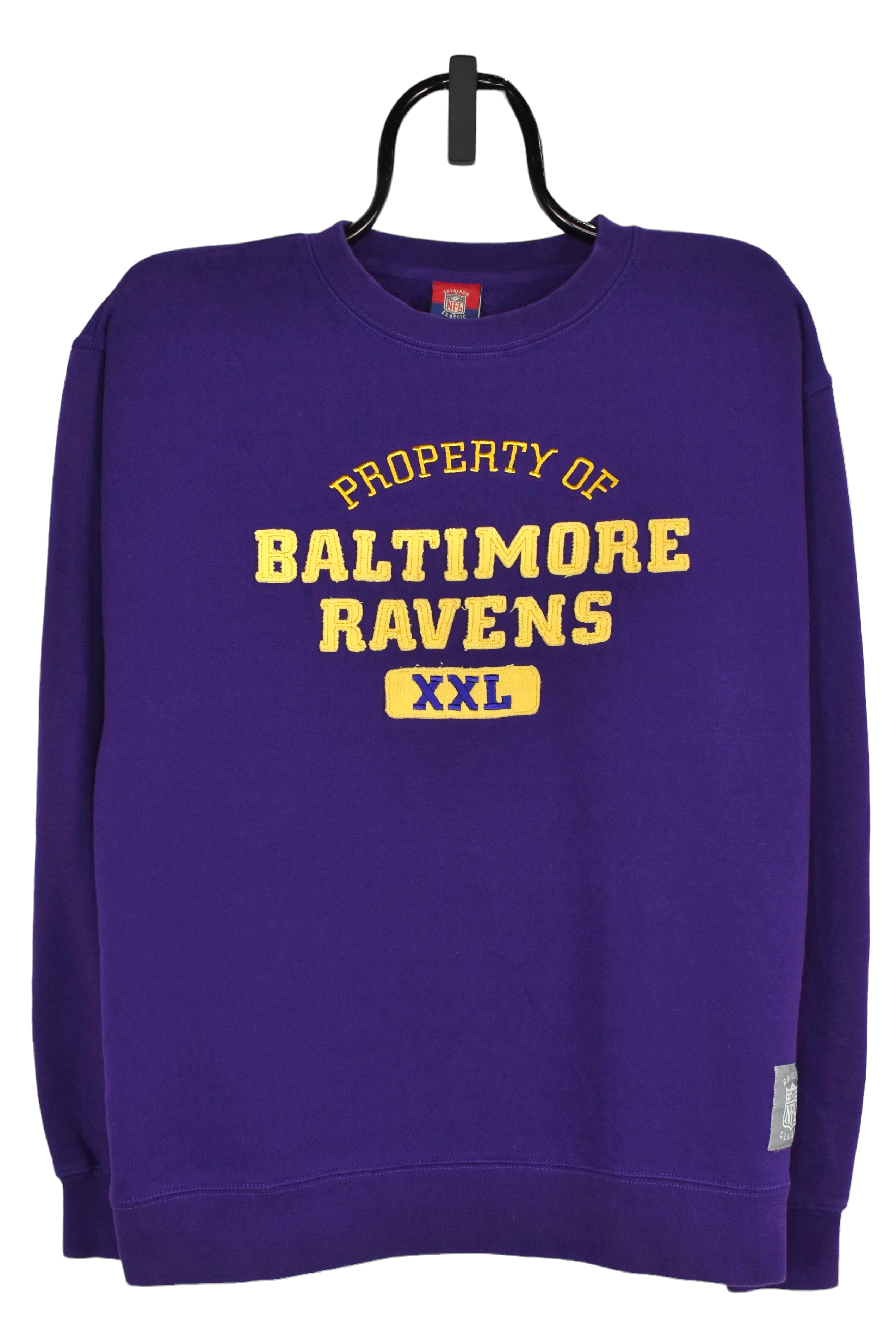 Vintage Baltimore Ravens sweatshirt (L), purple NFL embroidered crewneck