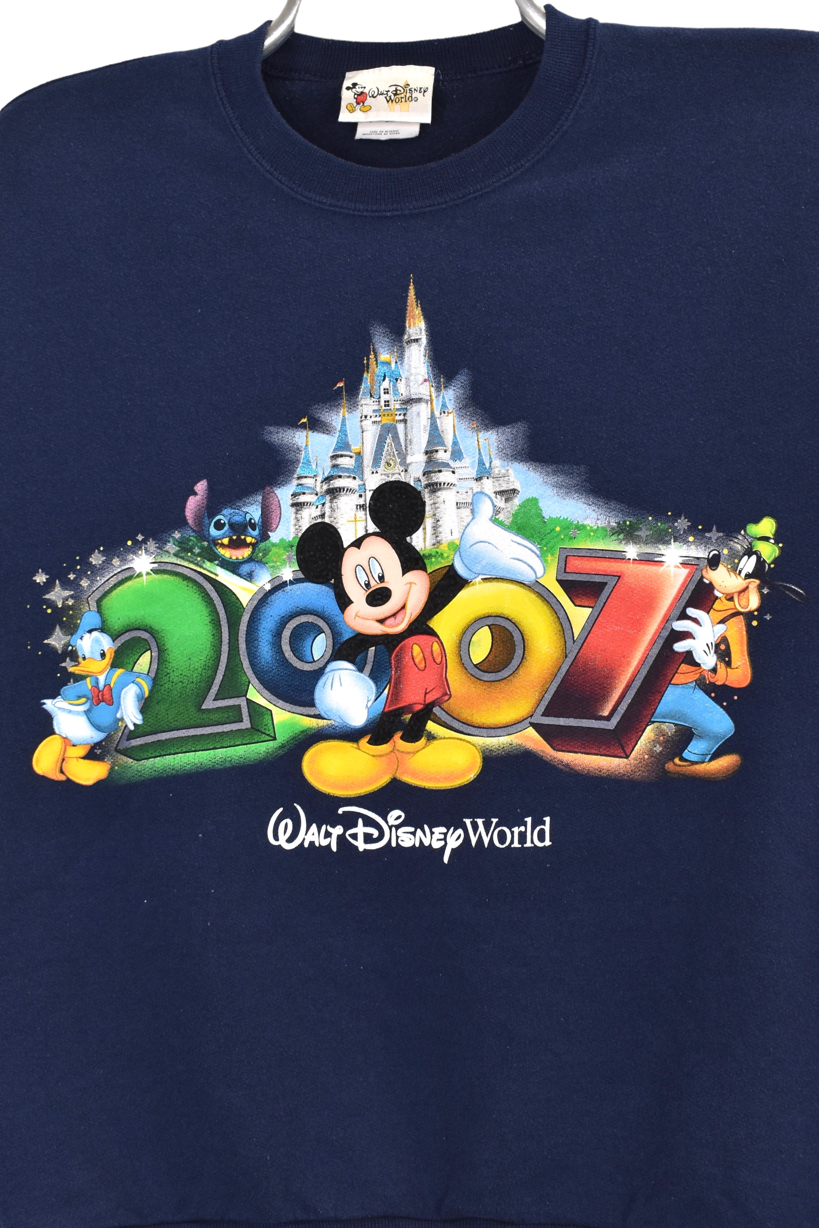 Vintage Disney World sweatshirt (S), navy Mickey Mouse graphic crewneck