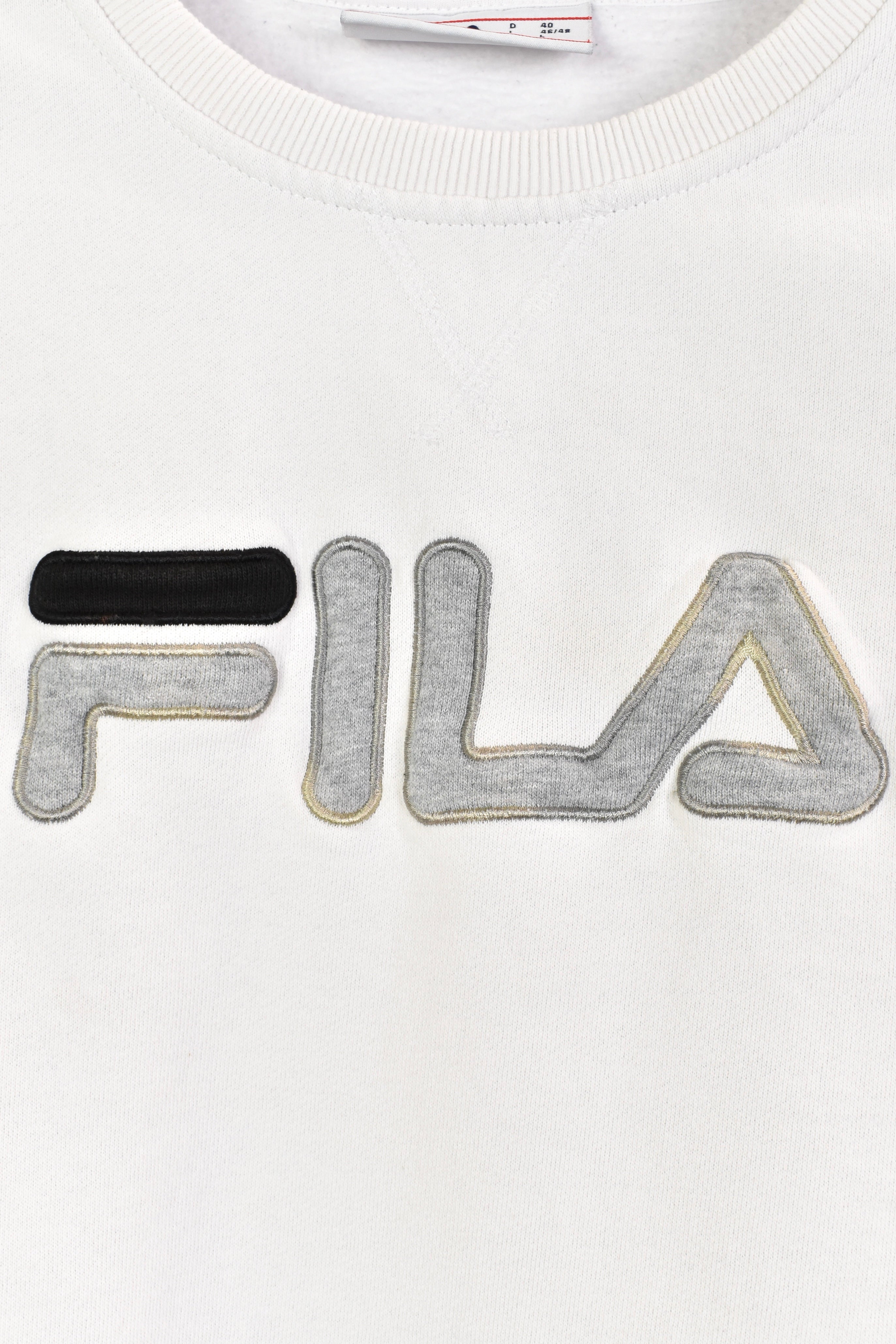 Fila white sweatshirt womens online