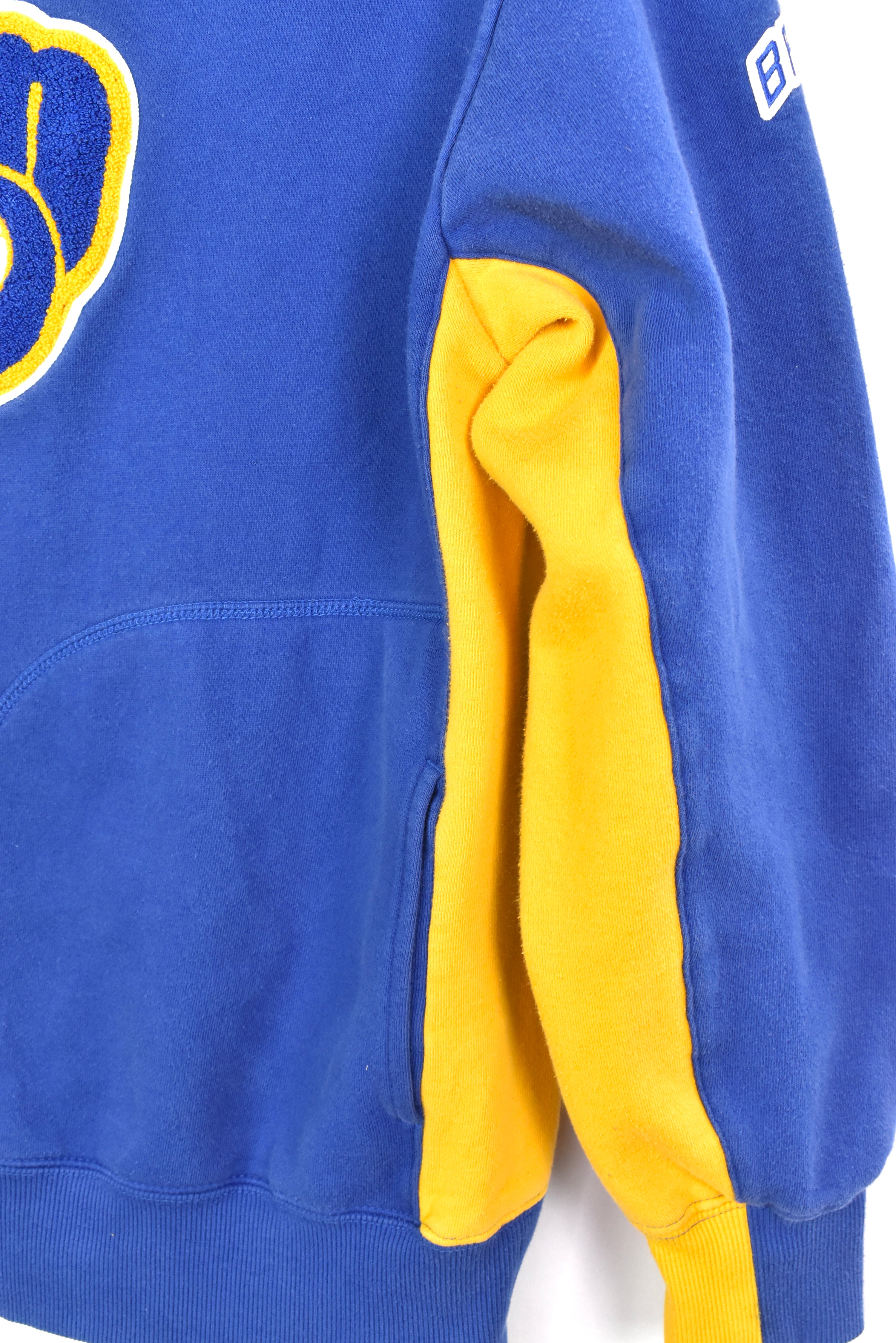 Vintage Milwaukee Brewers hoodie, MLB embroidered sweatshirt - large, blue PRO SPORT