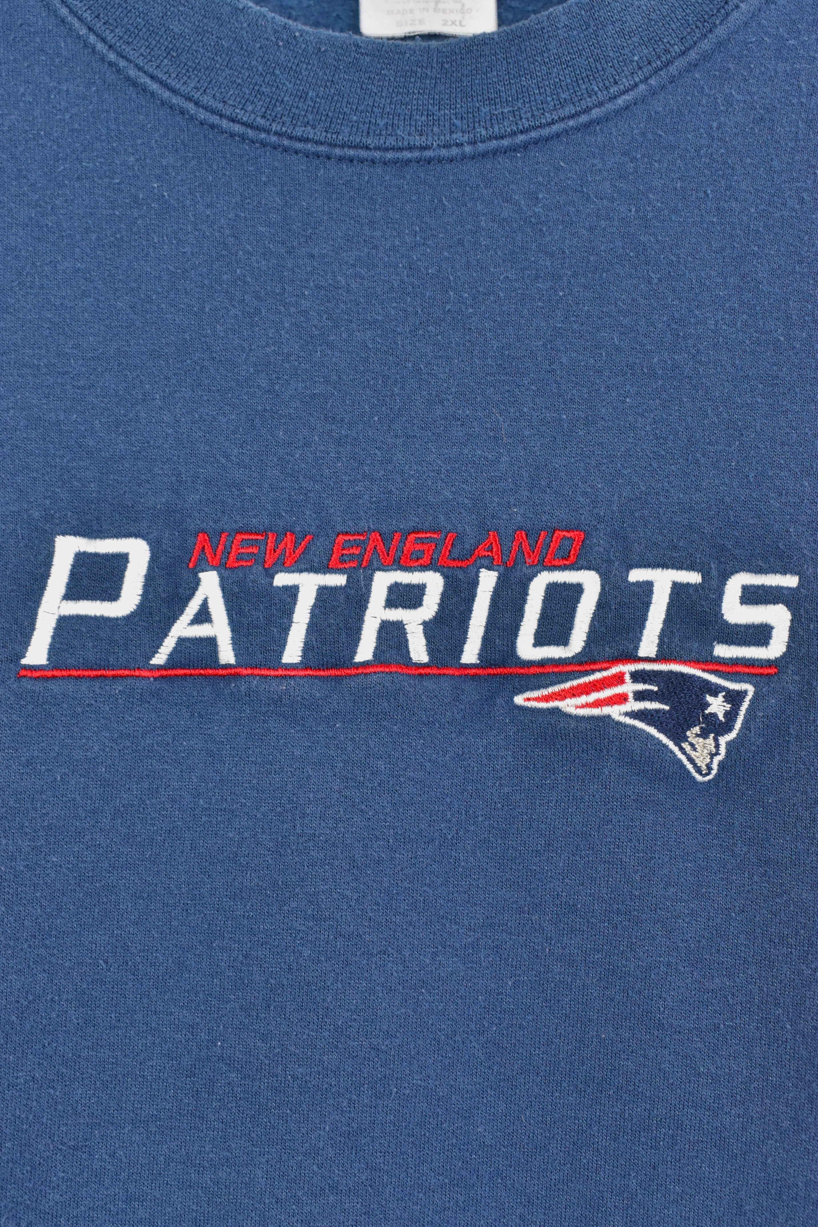 Vintage NFL New England Patriots embroidered navy sweatshirt | XXL PRO SPORT