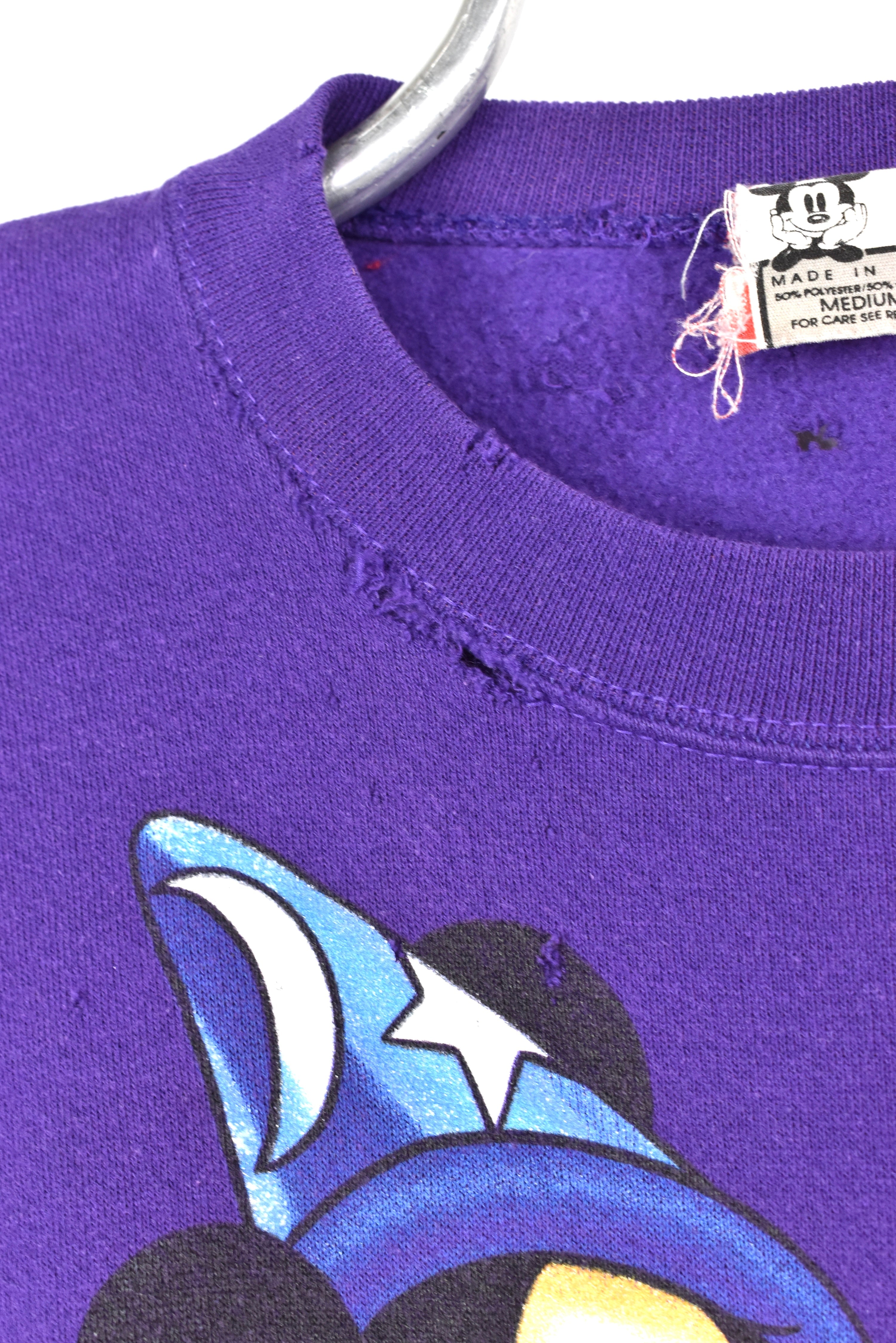 Vintage Mickey Mouse sweatshirt, purple Disney crewneck - AU Medium DISNEY / CARTOON