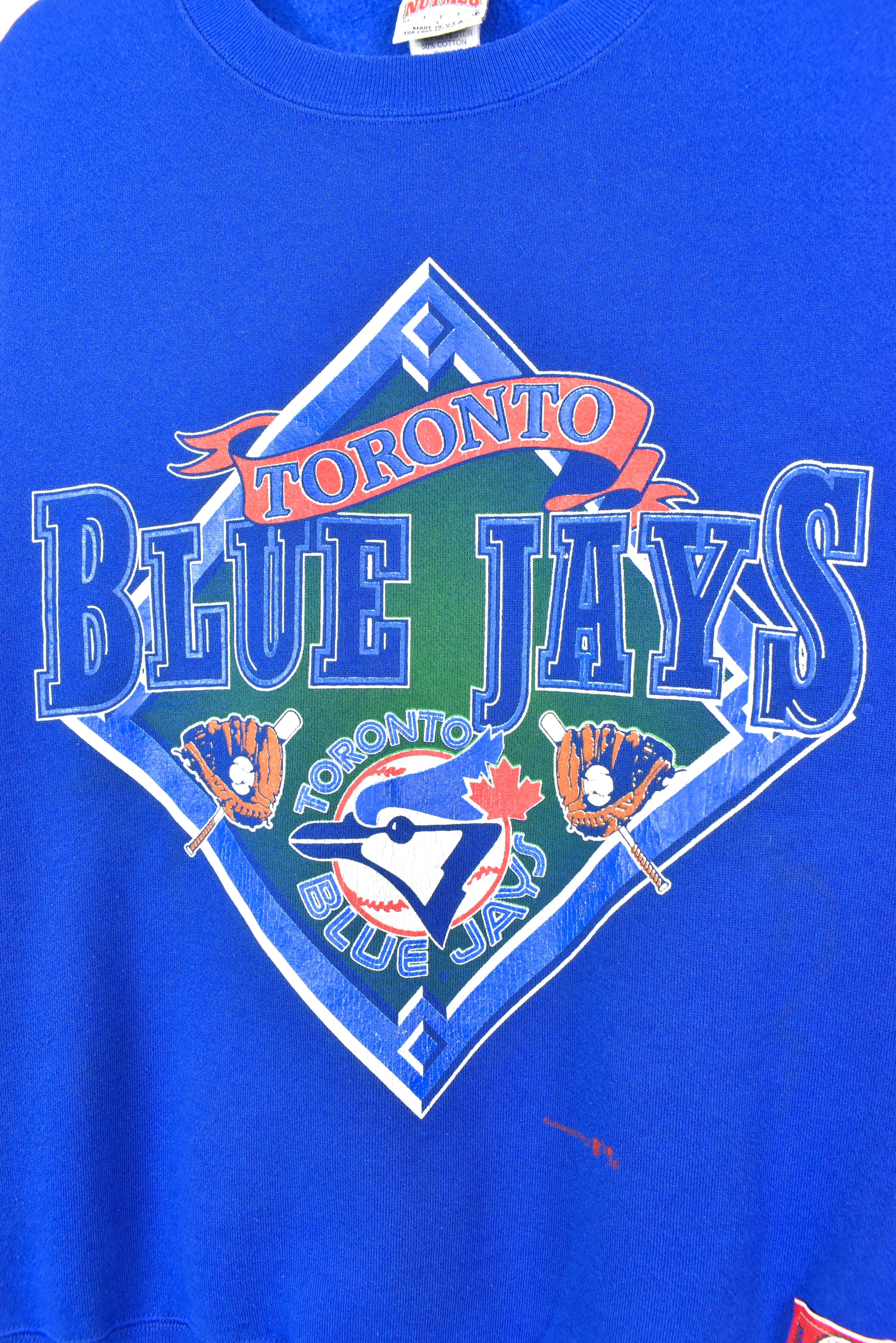 VINTAGE MLB TORONTO BLUE JAYS BLUE SWEATSHIRT | LARGE PRO SPORT