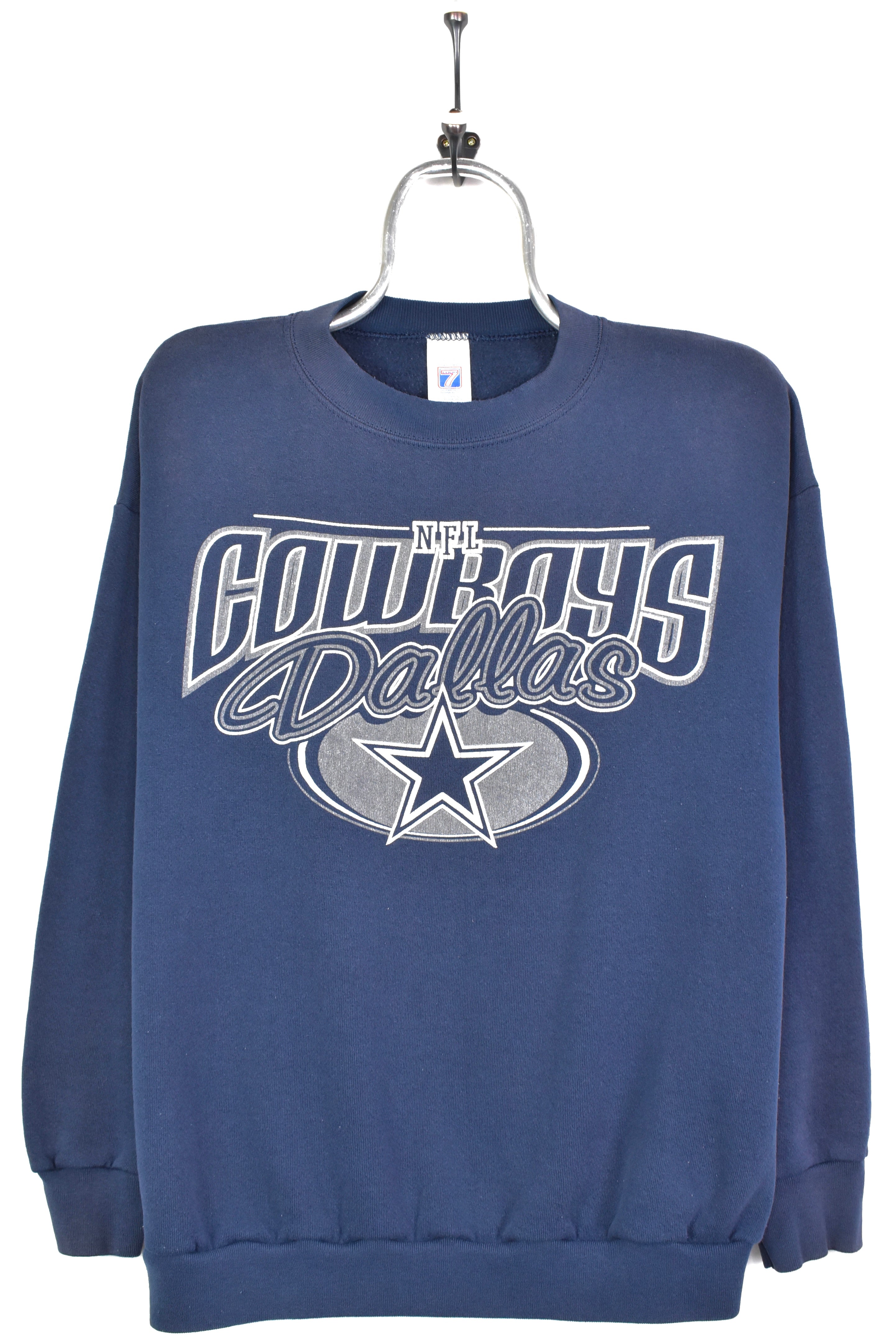 VINTAGE NFL DALLAS COWBOYS NAVY SWEATSHIRT | LARGE PRO SPORT