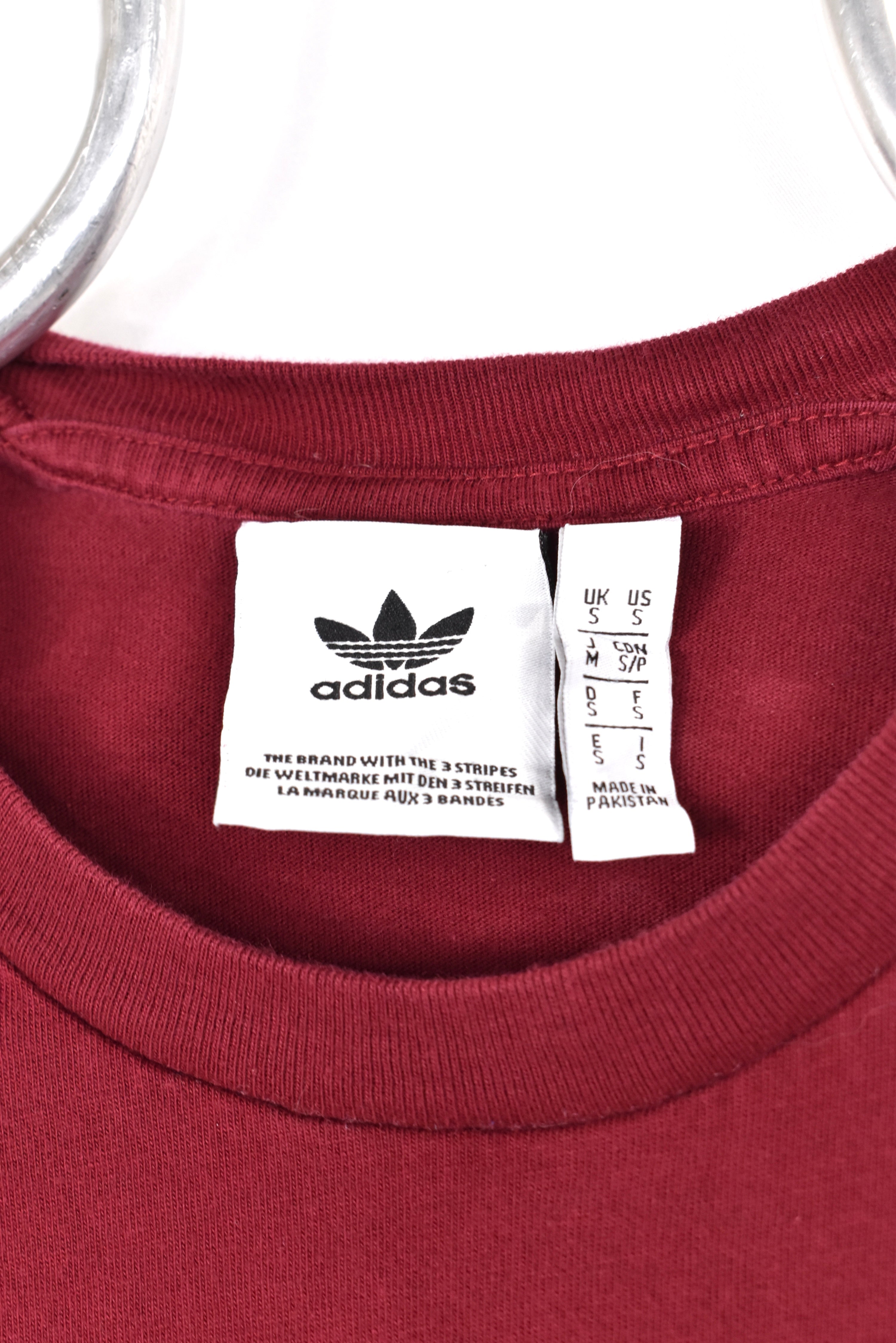 Vintage Adidas shirt burgundy embroidered tee AU S