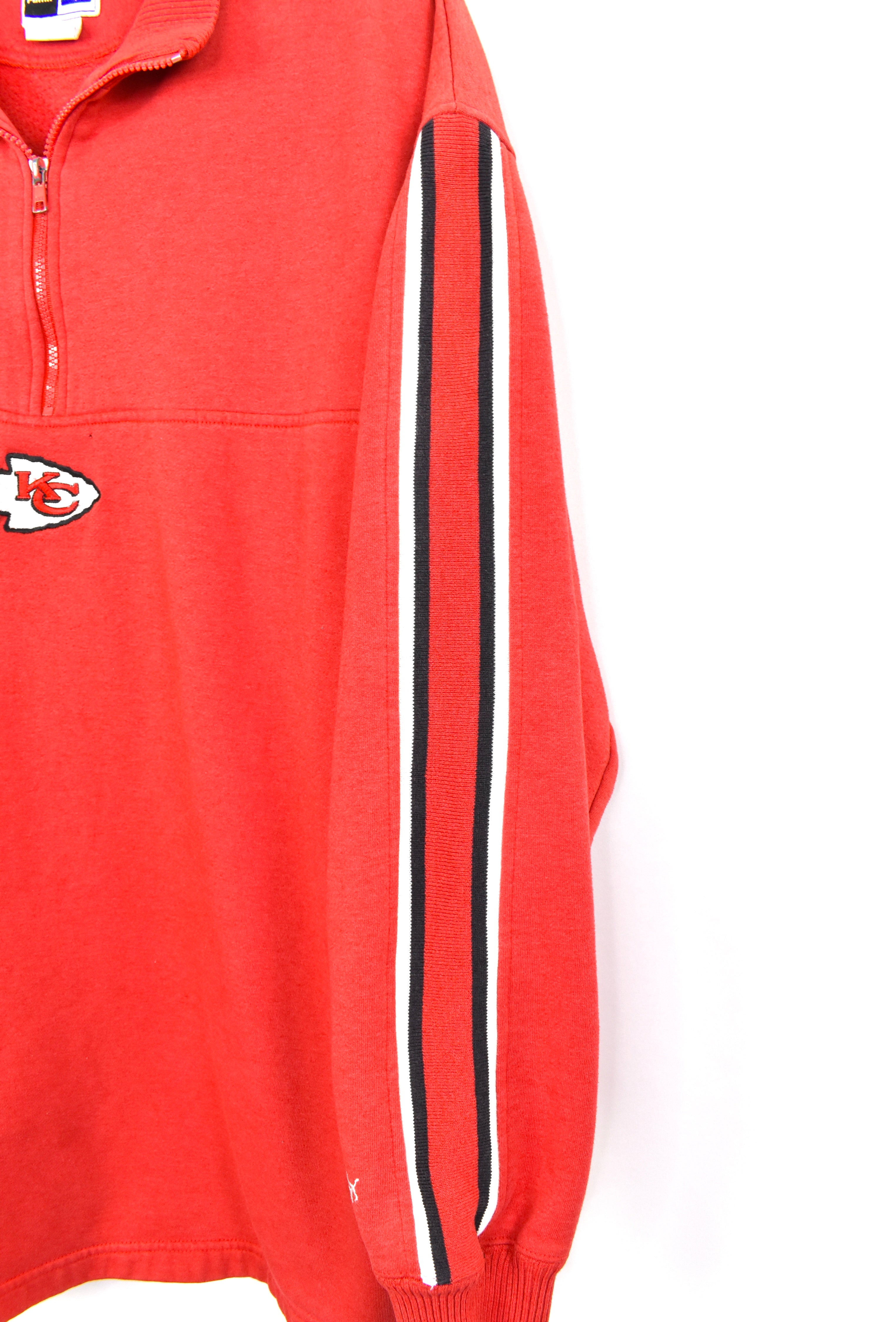 Vintage Kansas City Chiefs sweatshirt , NFL 1/4 zip embroidered jumper - AU XL PRO SPORT