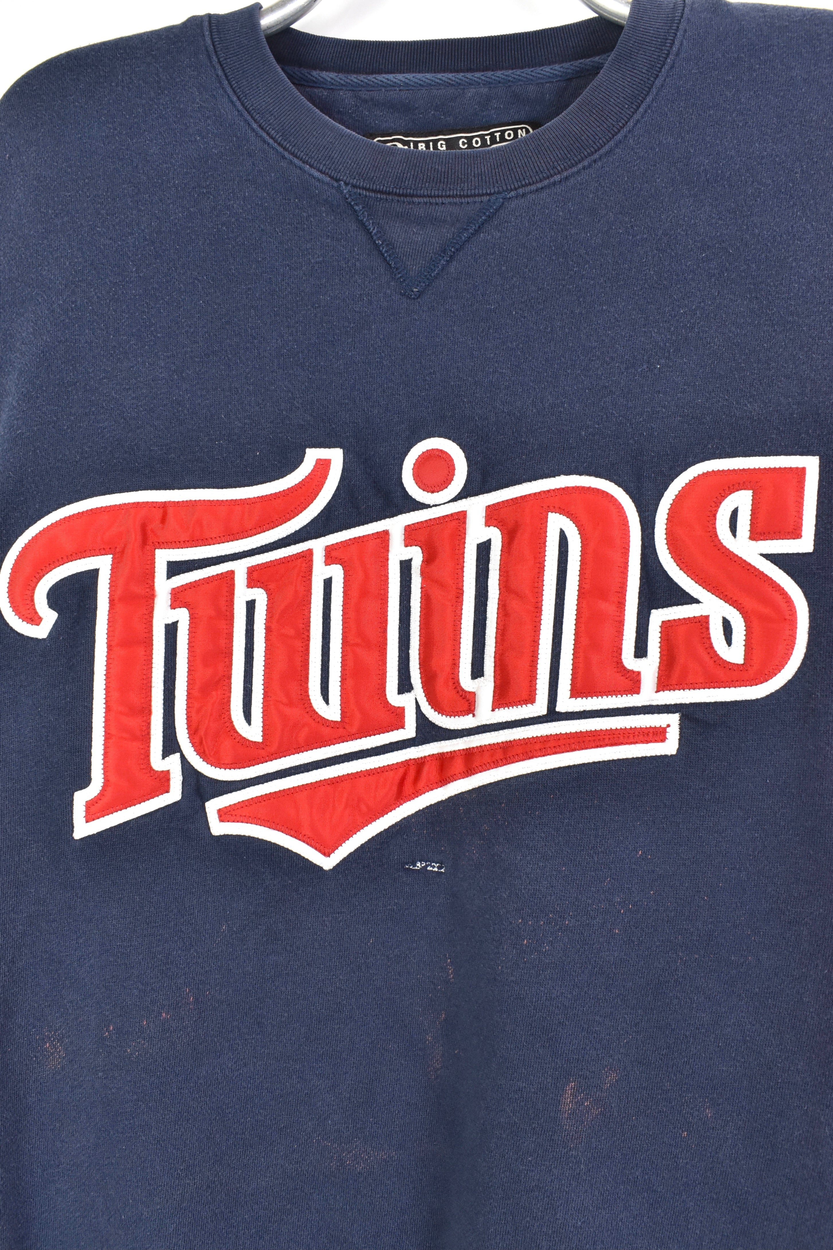 Vintage Minnesota Twins sweatshirt, MLB navy blue embroidered crewneck - AU XXXL PRO SPORT