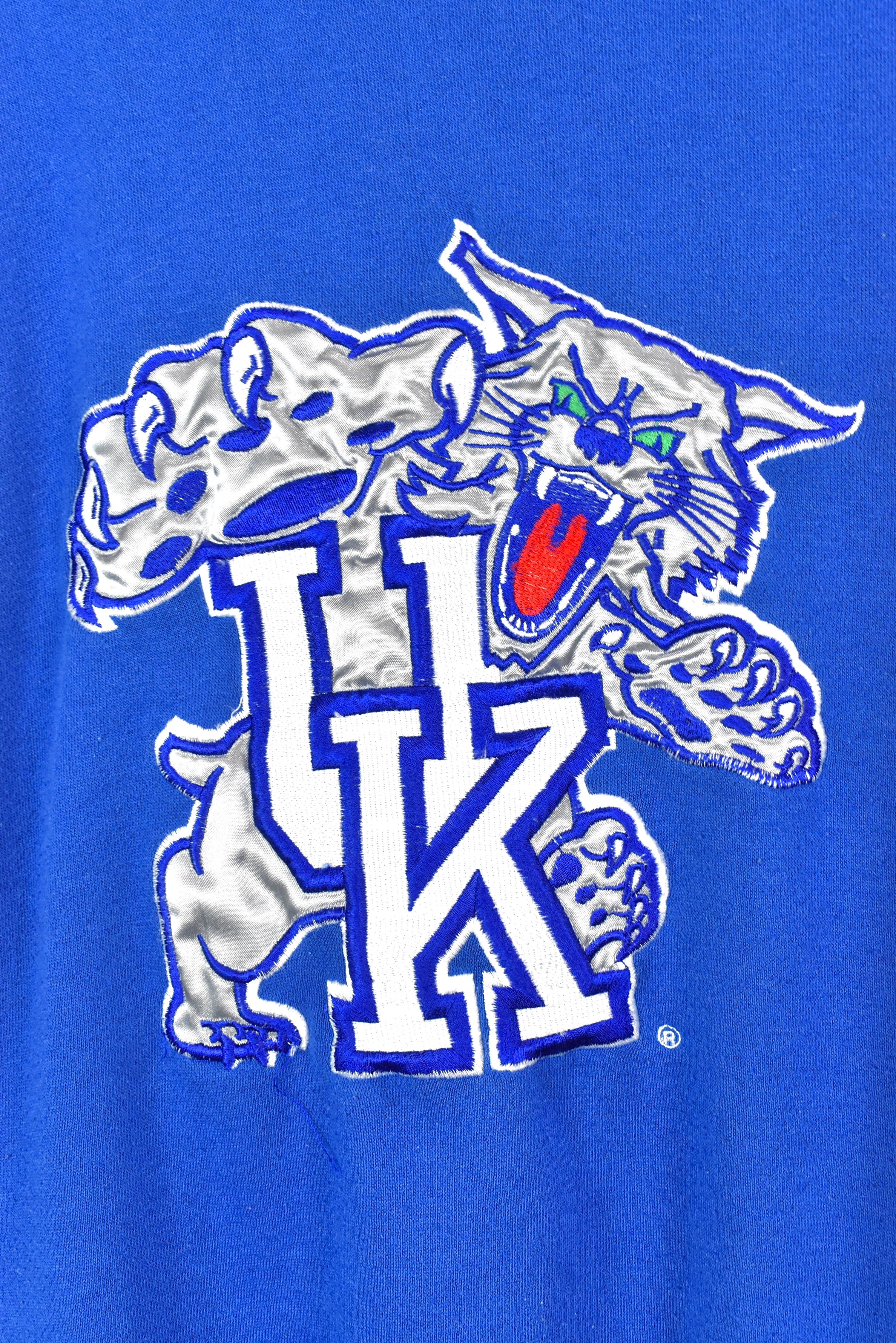 VINTAGE KENTUCKY UNIVERSITY EMBROIDERED BLUE SWEATSHIRT | XL COLLEGE