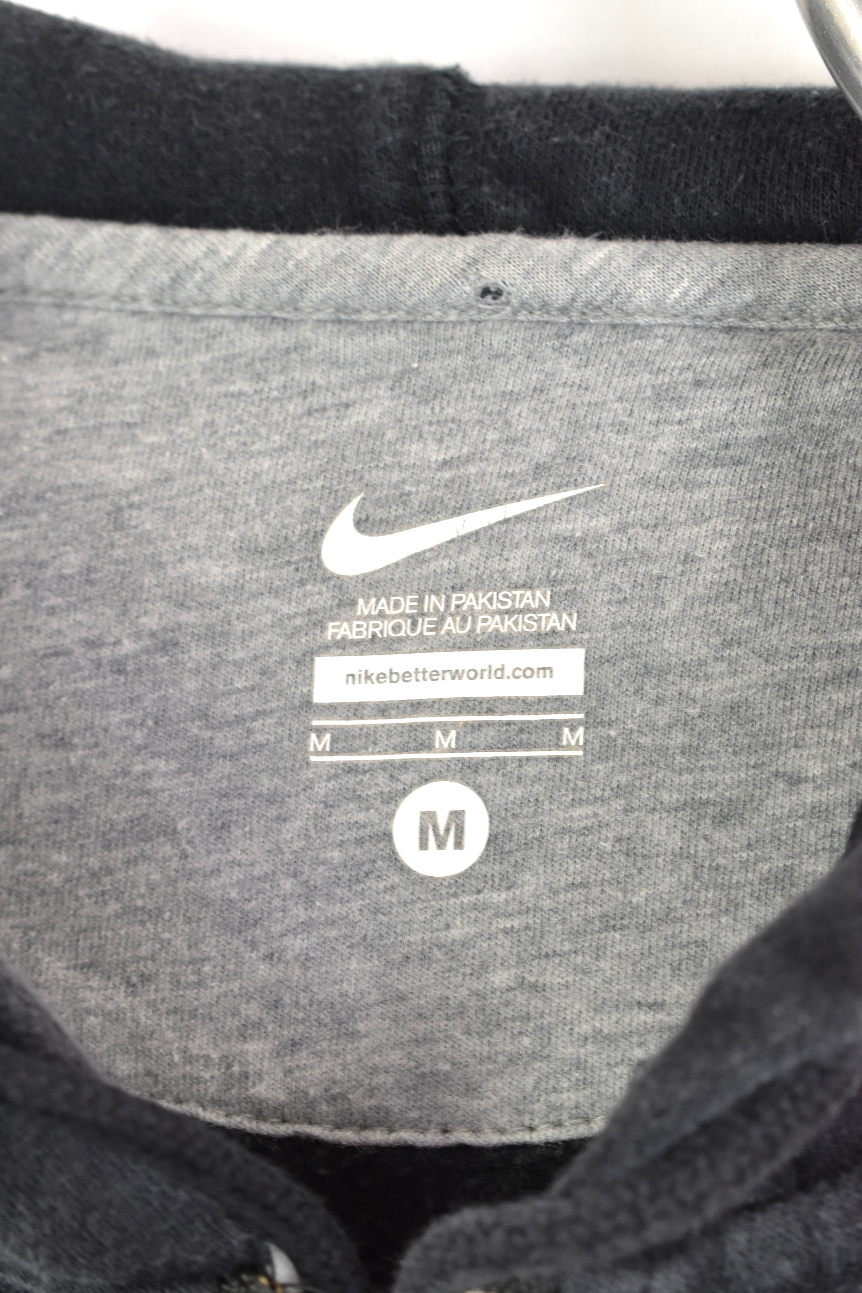 Vintage Nike hoodie, long sleeve embroidered sweatshirt - medium, black NIKE