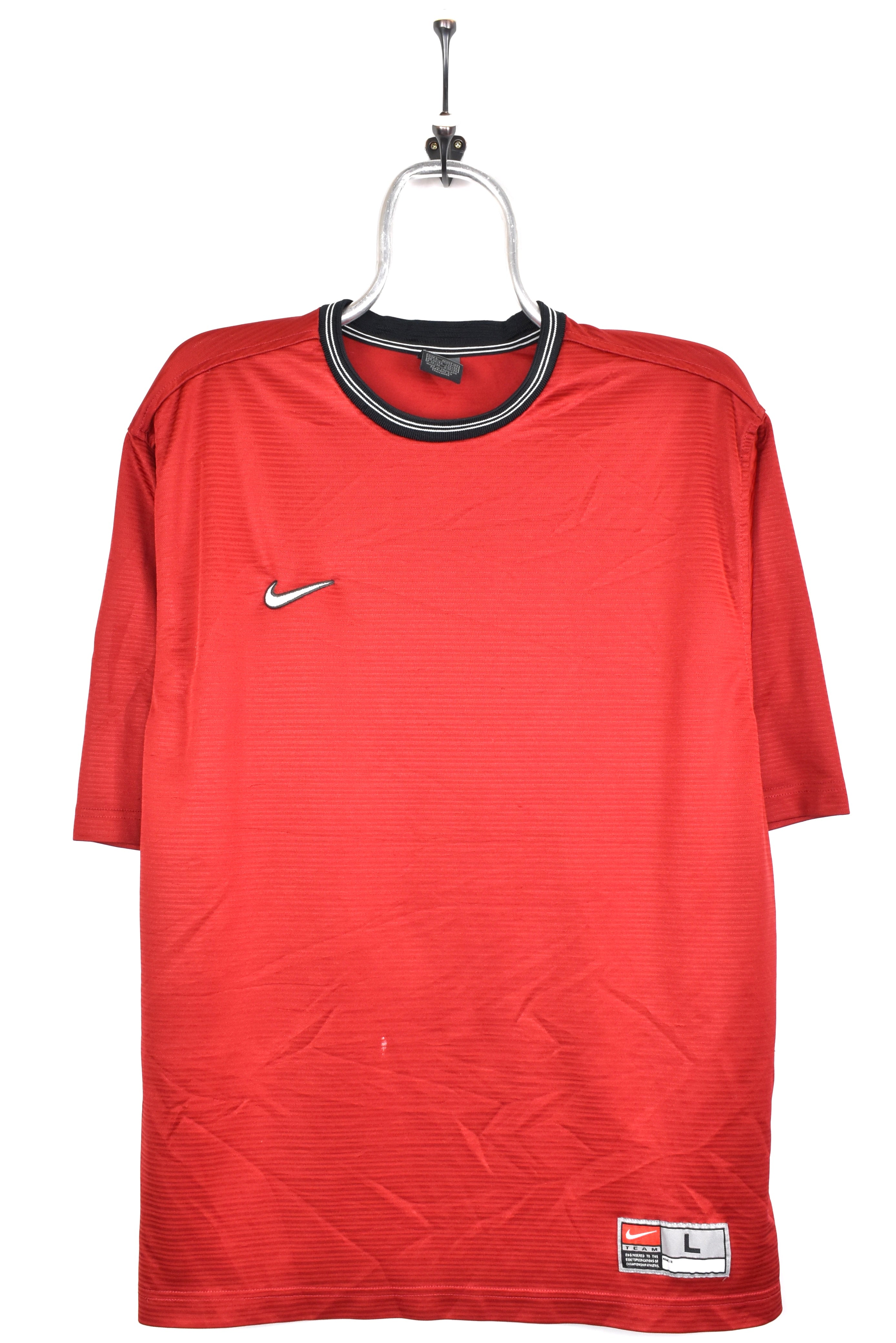 Vintage nike striped hot sale t shirt